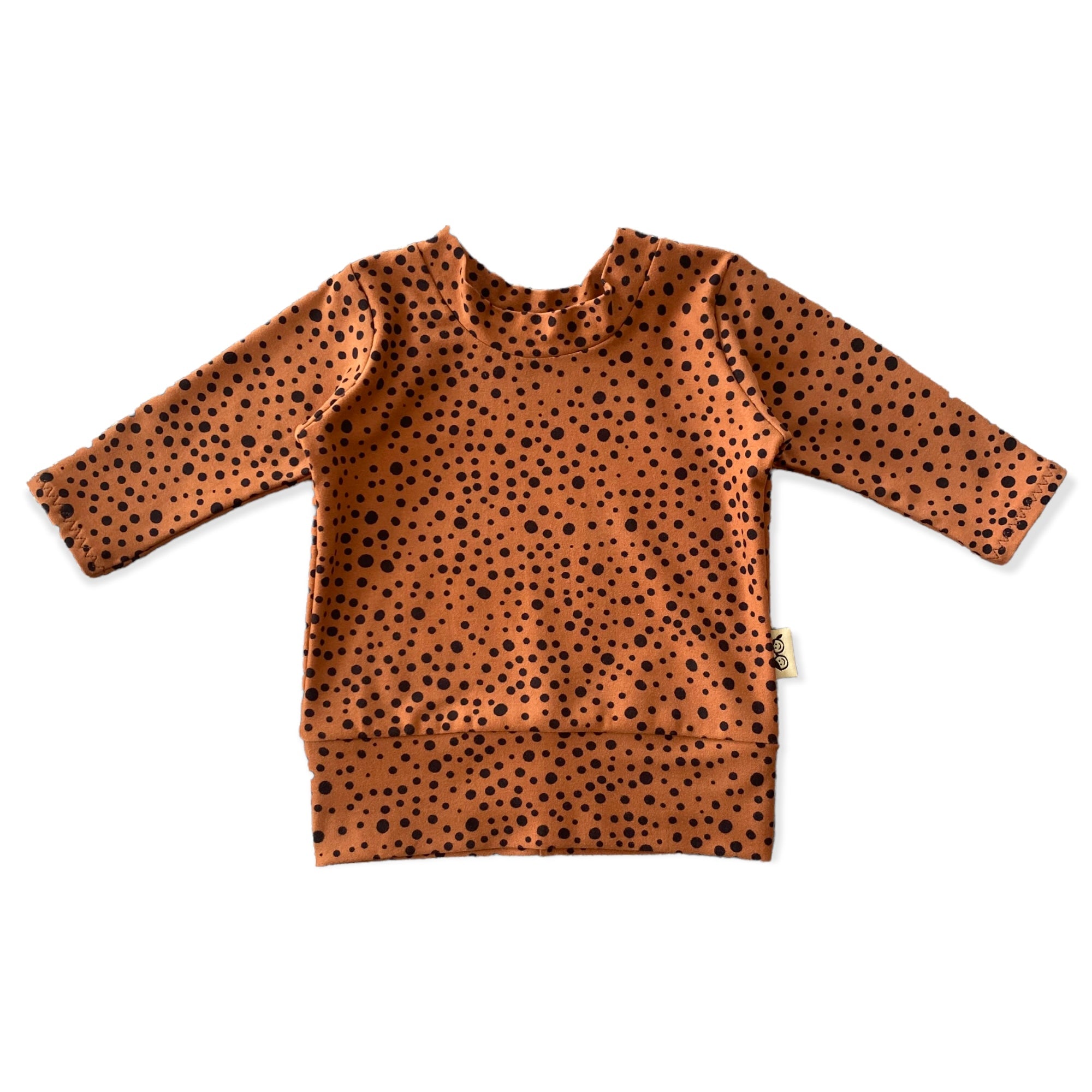 Tan Abstract Dots Dudis Pullover