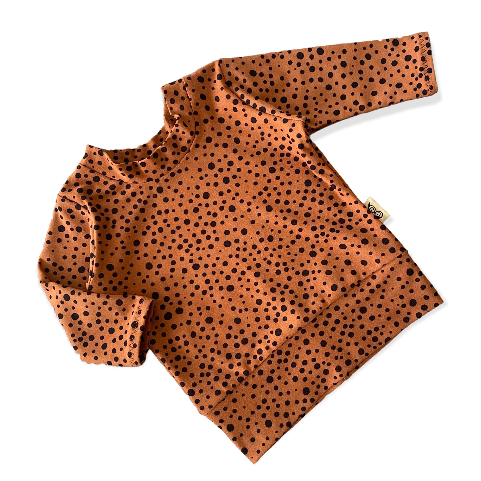 Tan Abstract Dots Dudis Pullover