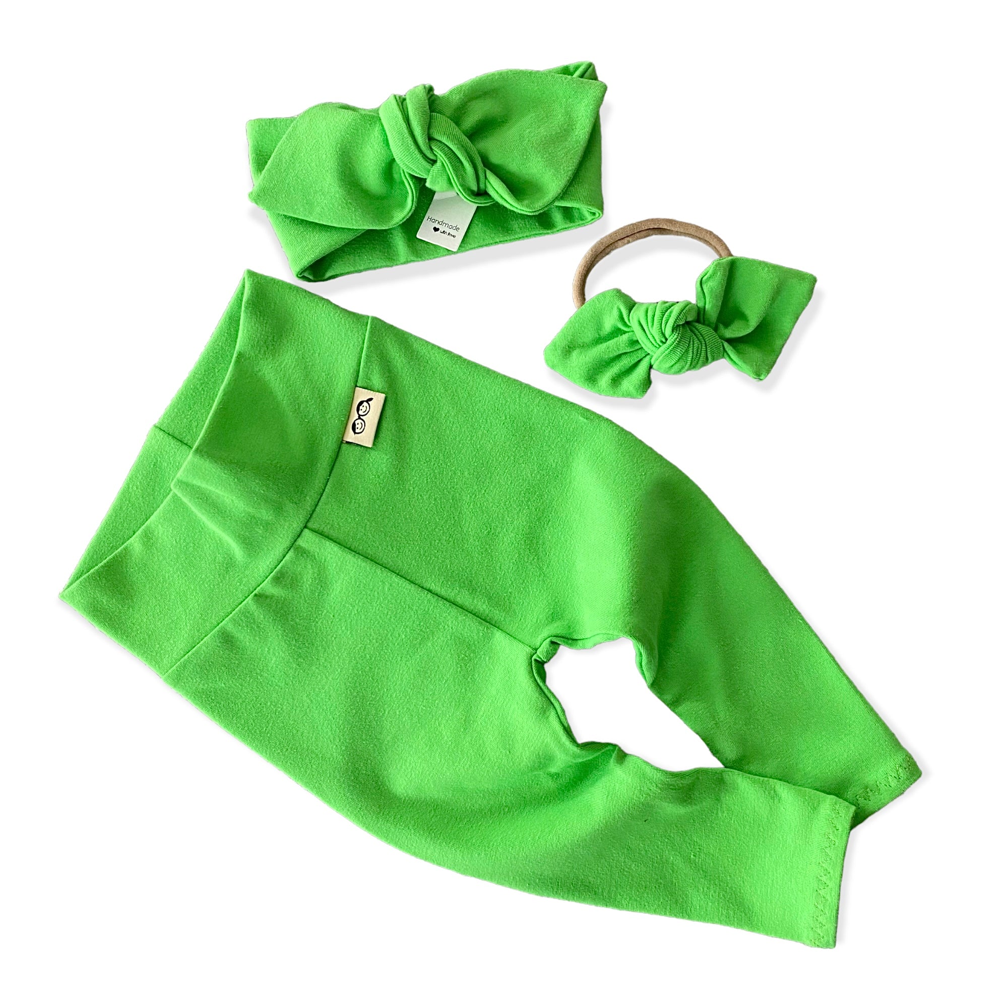 Neon Lime Green Leggings and/or Headbands