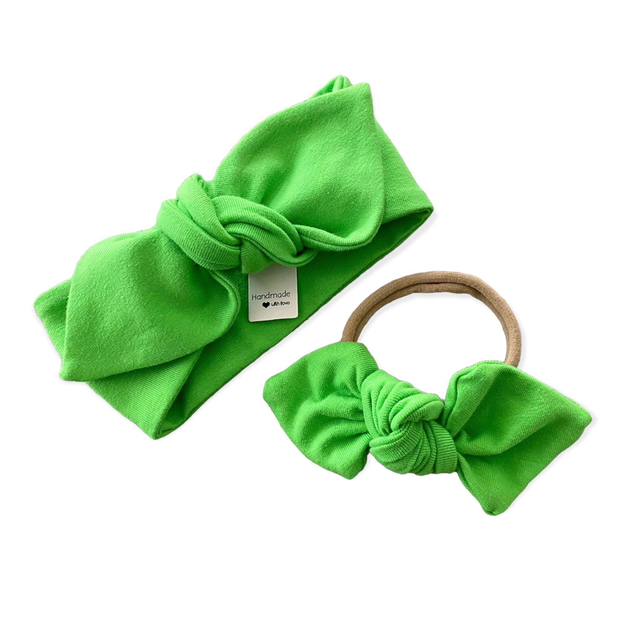 Neon Lime Green Bummies and/or Headbands