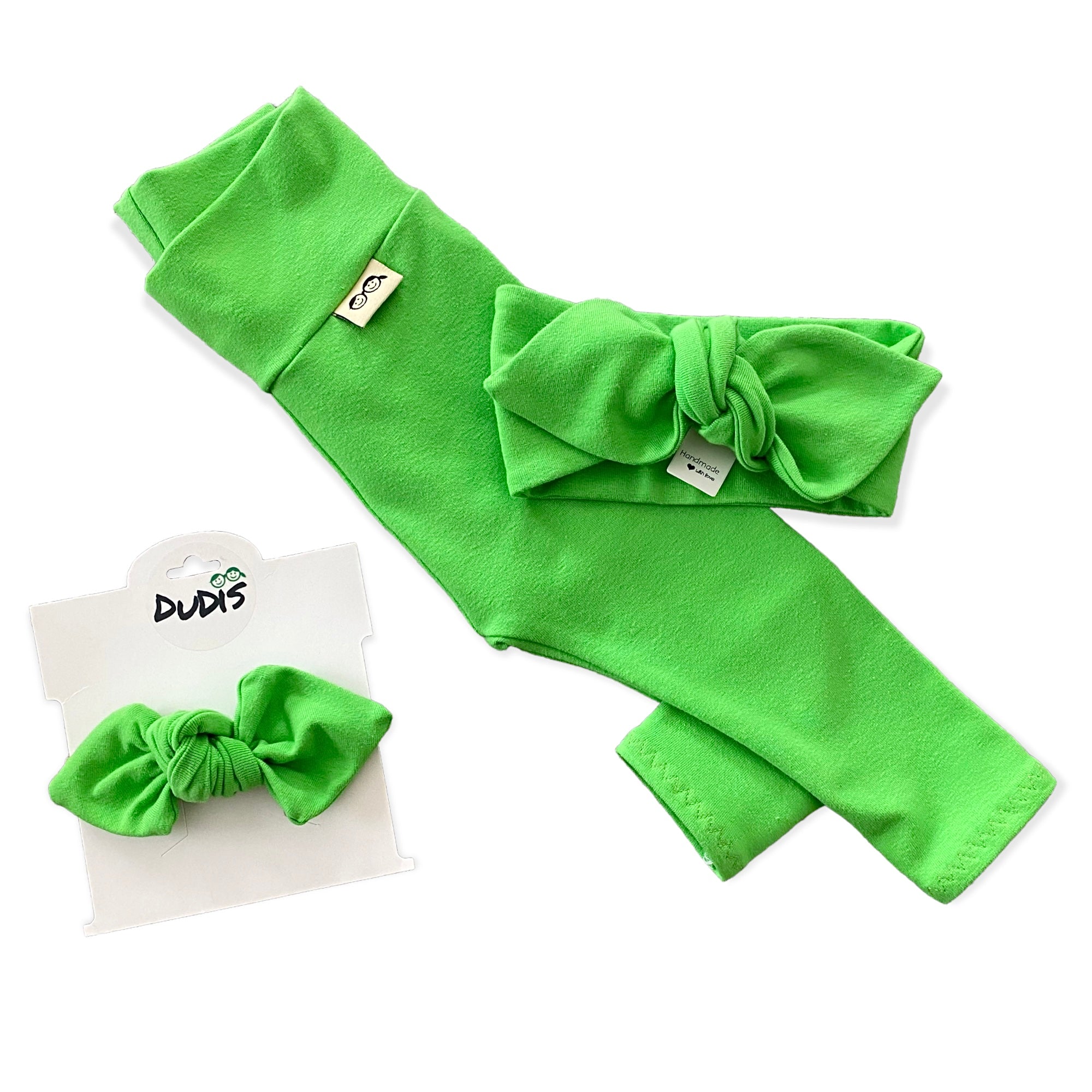 Neon Lime Green Leggings and/or Headbands