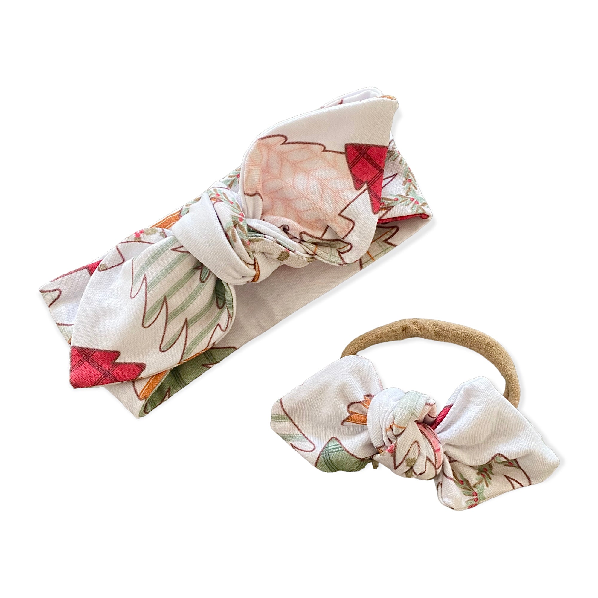 Vintage Christmas Trees Leggings and/or Headbands