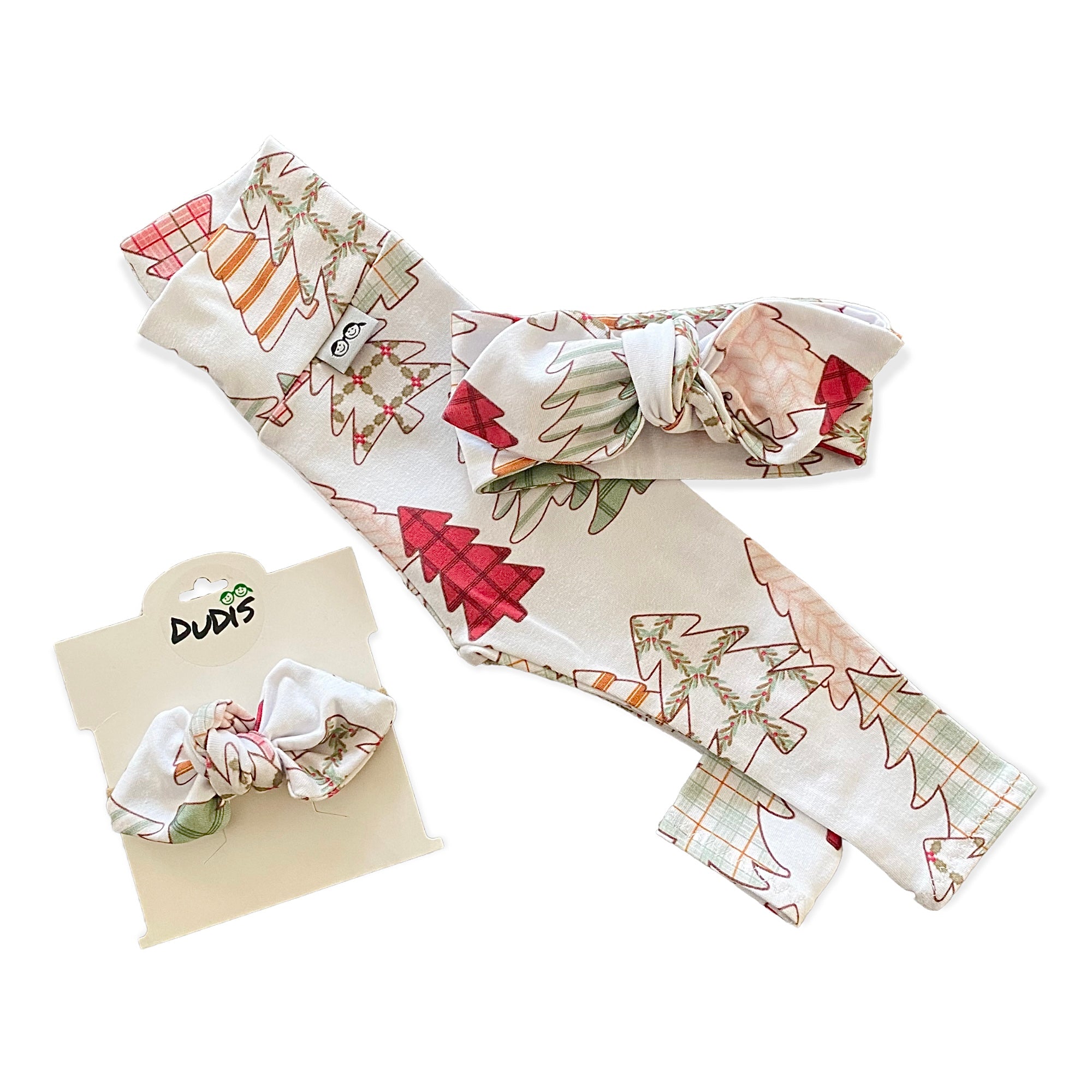 Vintage Christmas Trees Leggings and/or Headbands