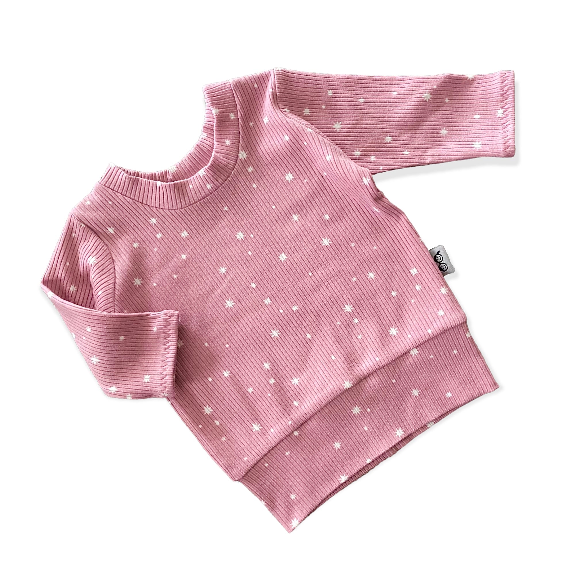 My Lucky Stars on Pink Ribbed Lounge Top