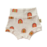 Retro Rainbows Ribbed Bummies