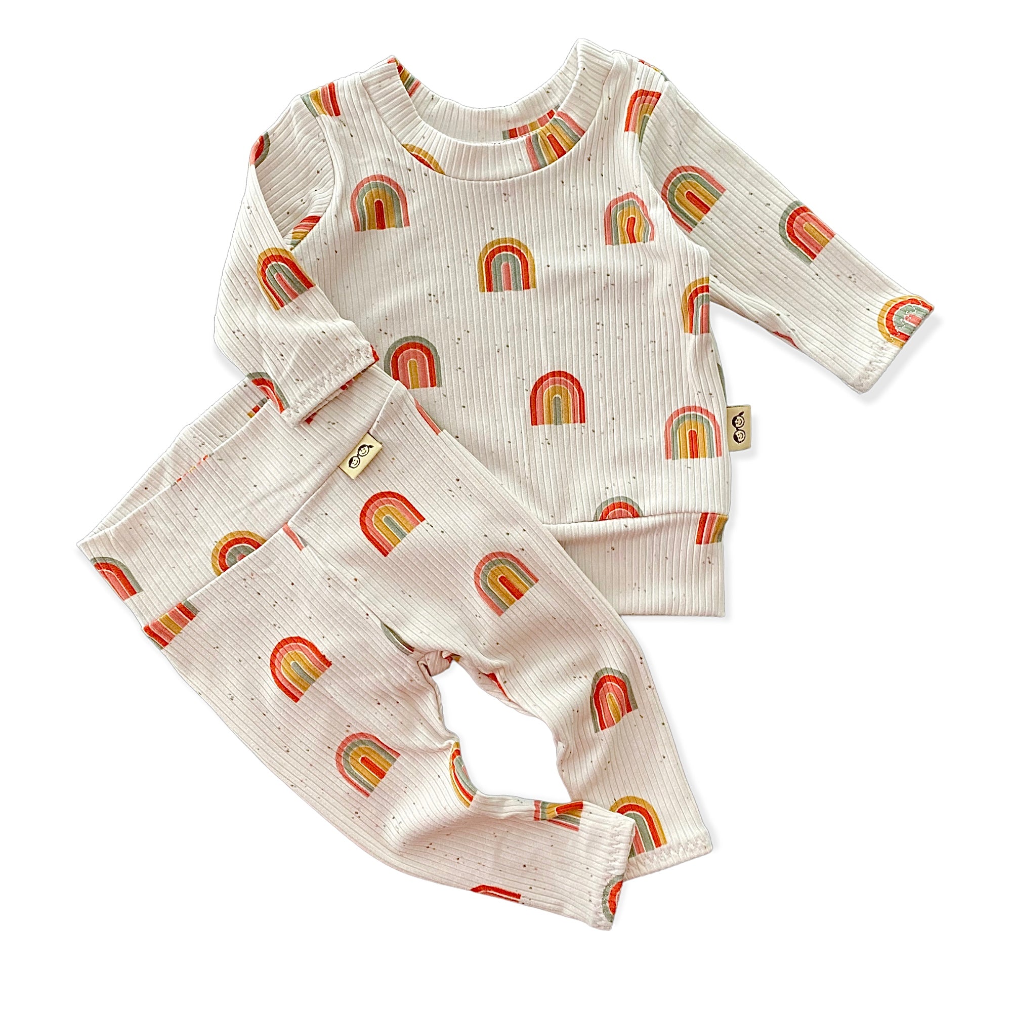 Retro Rainbows Ribbed Lounge Set