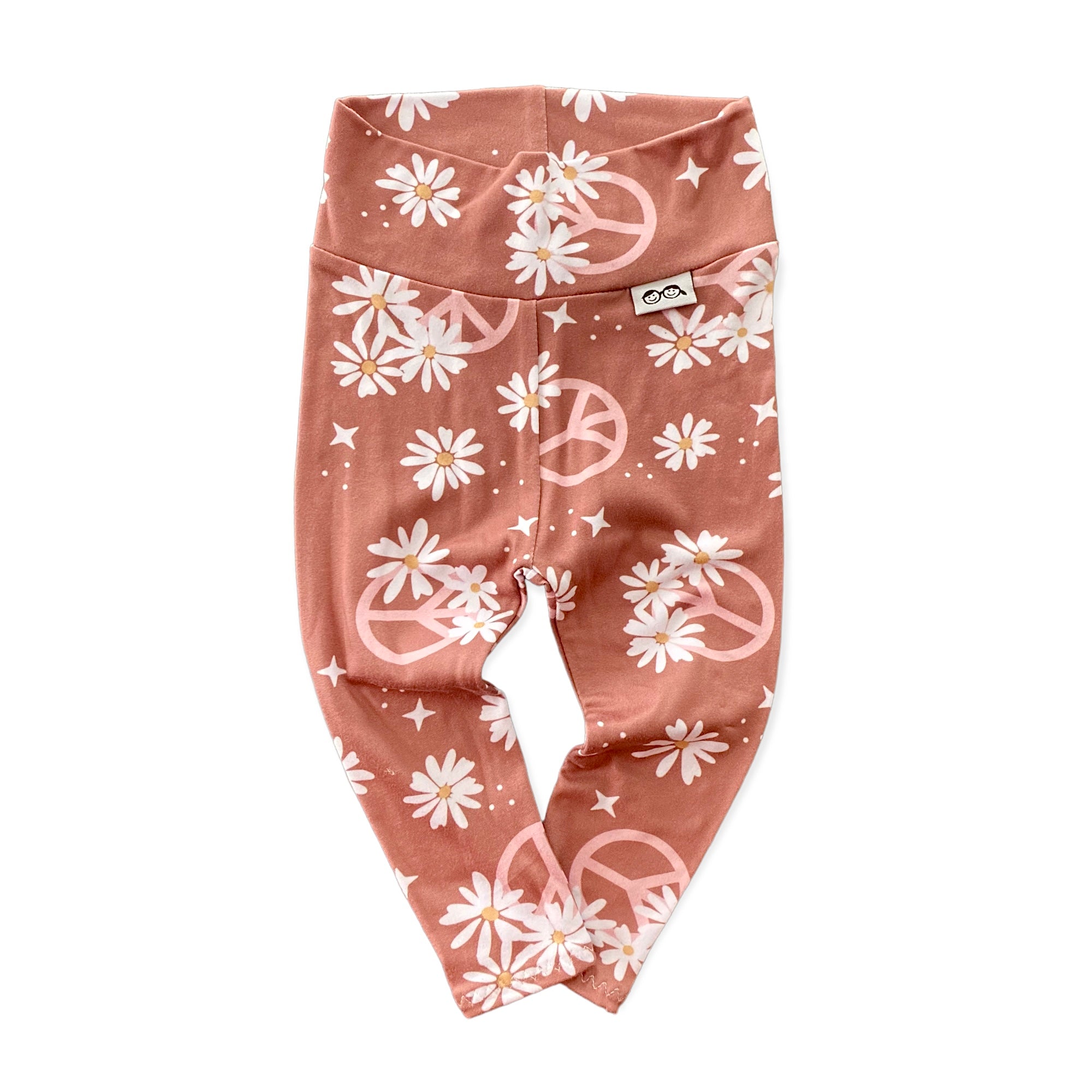 Mauve Flower Power Leggings and/or Headbands