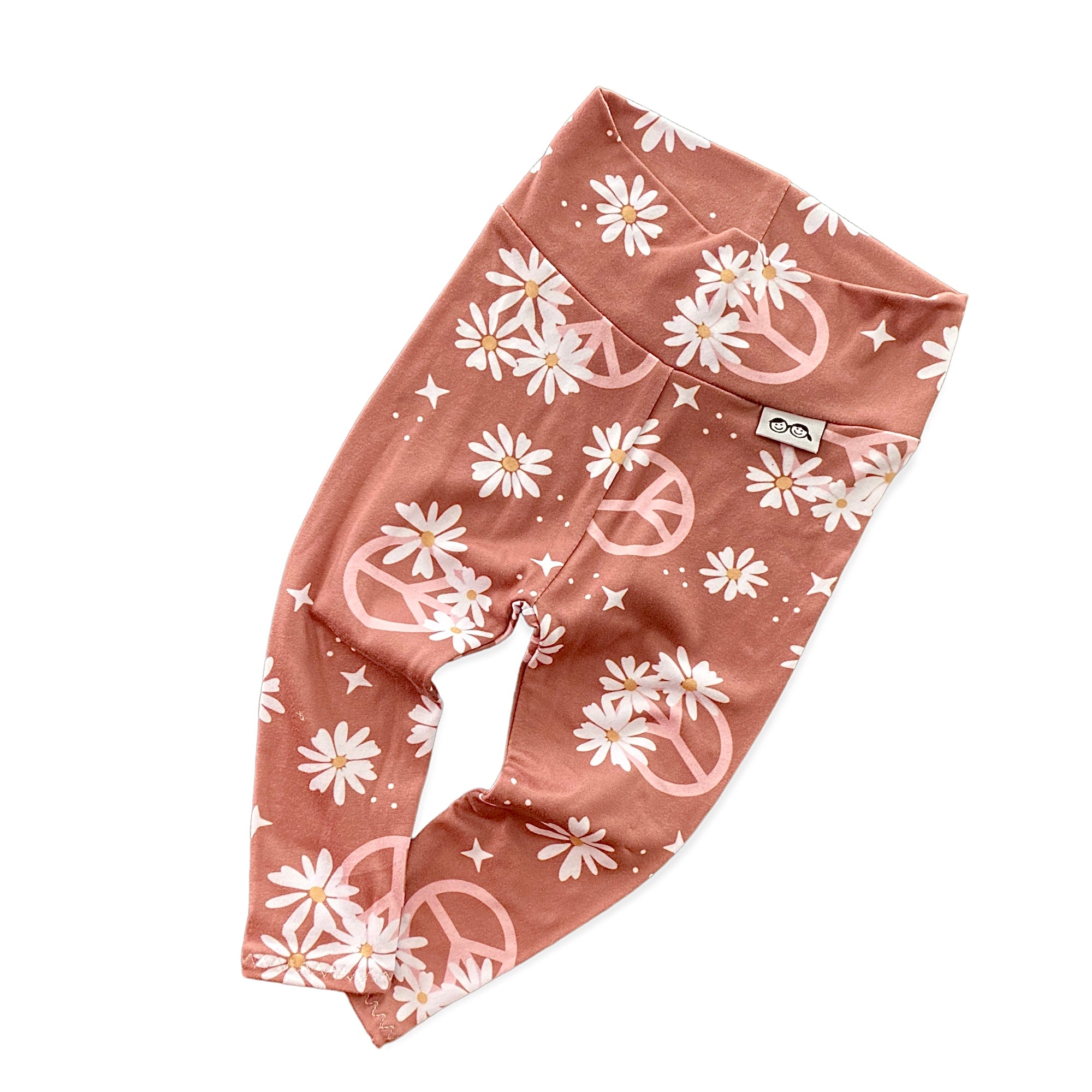 Mauve Flower Power Leggings and/or Headbands