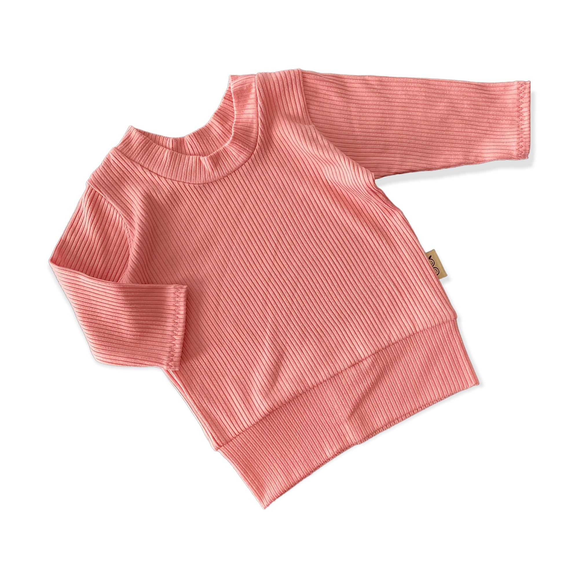 Pink Ribbed Lounge Set