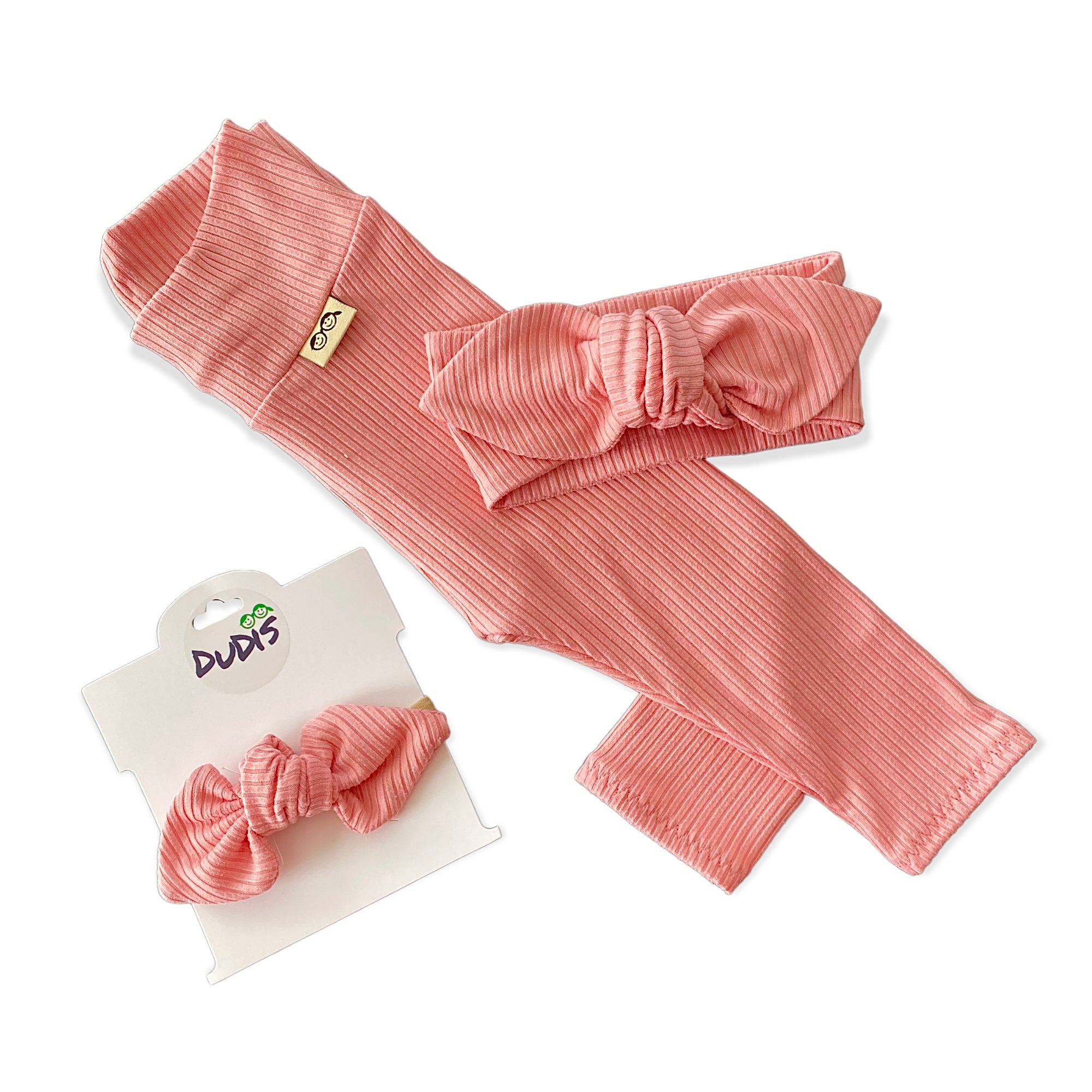 Pink Ribbed Leggings and/or Headbands