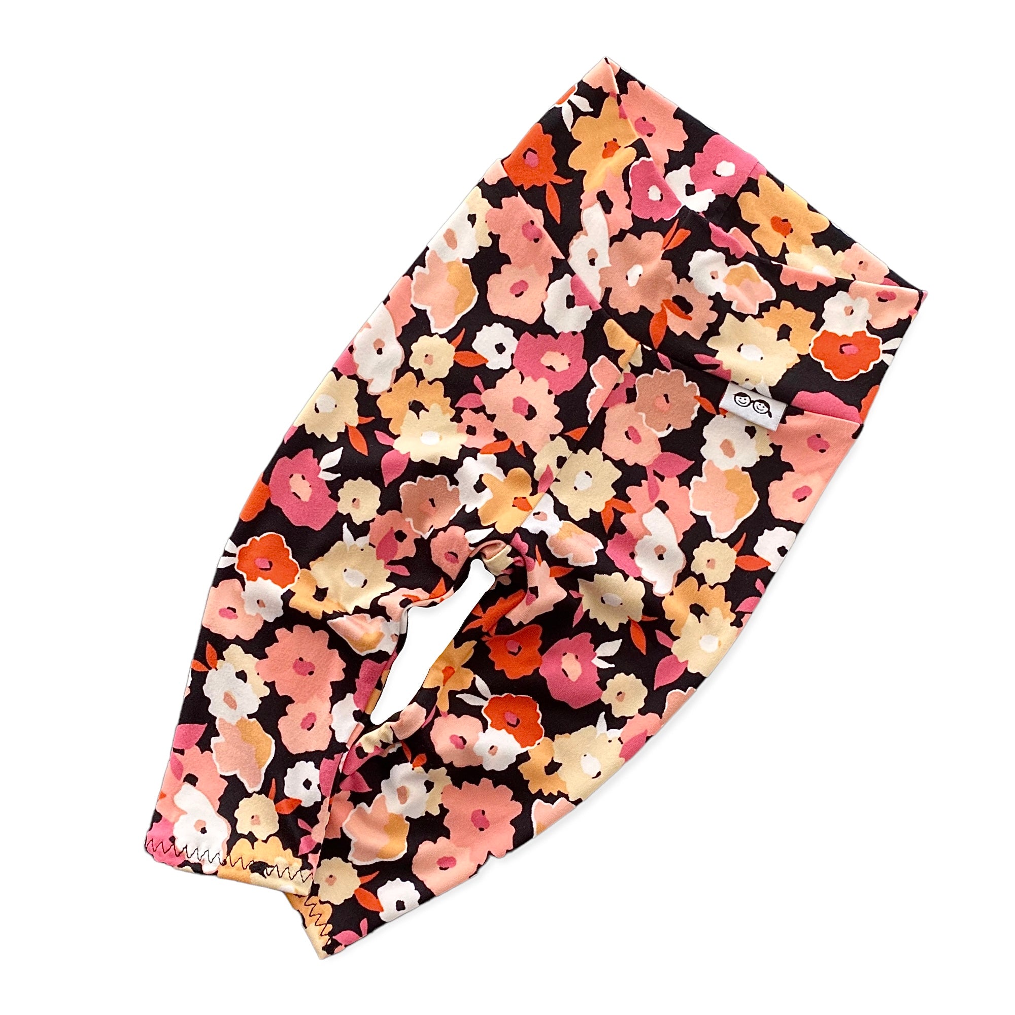 Poppies on Black Leggings