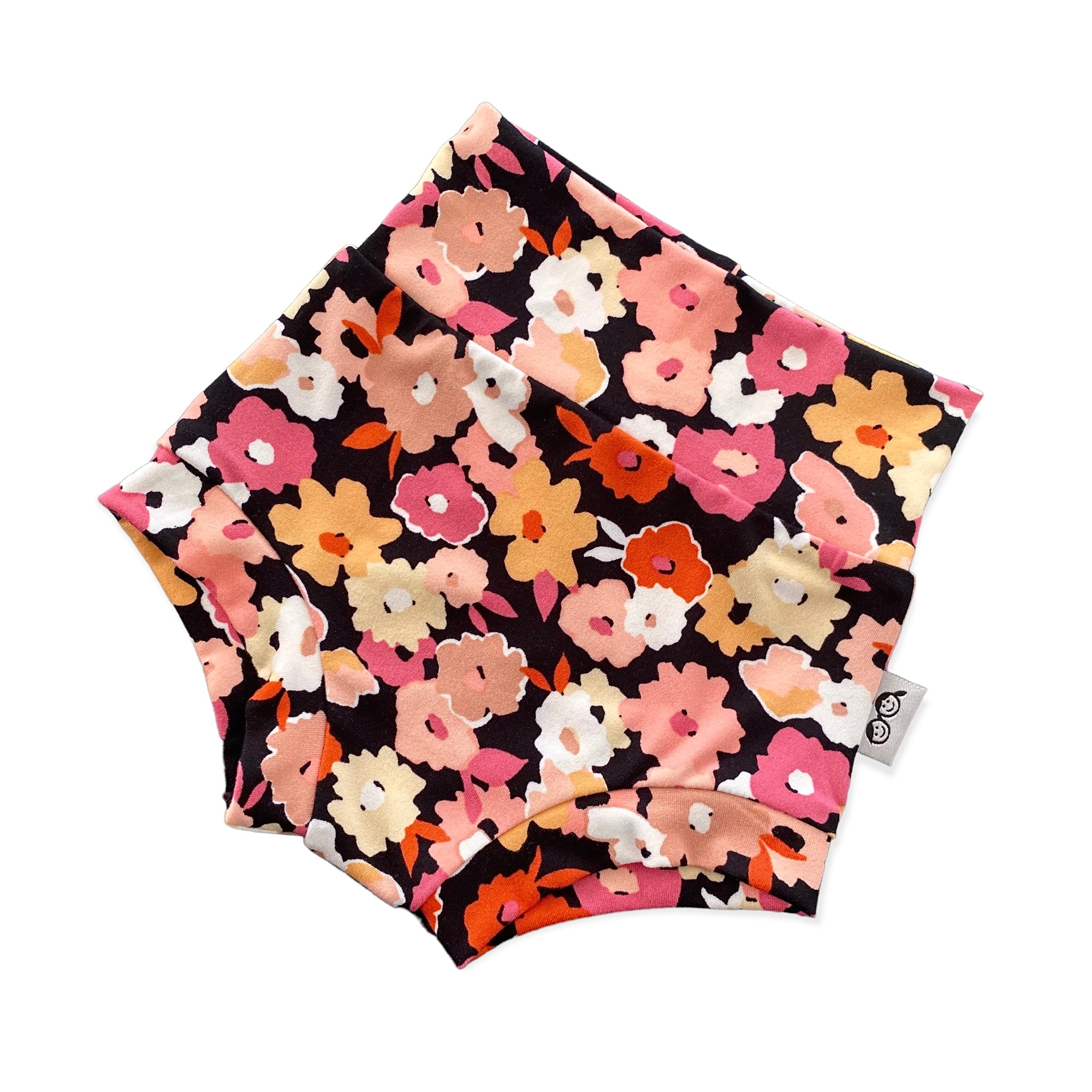 Poppies on Black Bummies