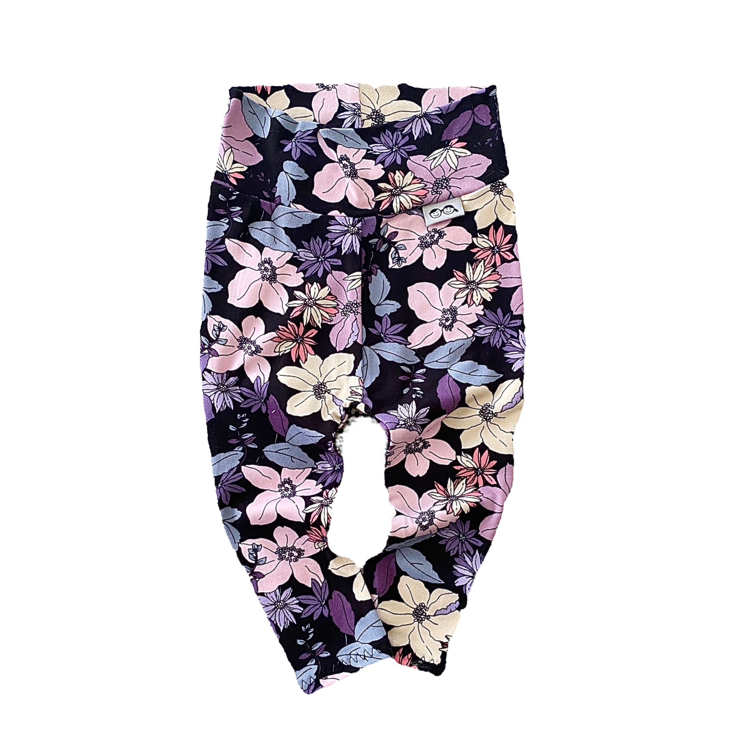 Purple Florals Leggings and/or Headbands