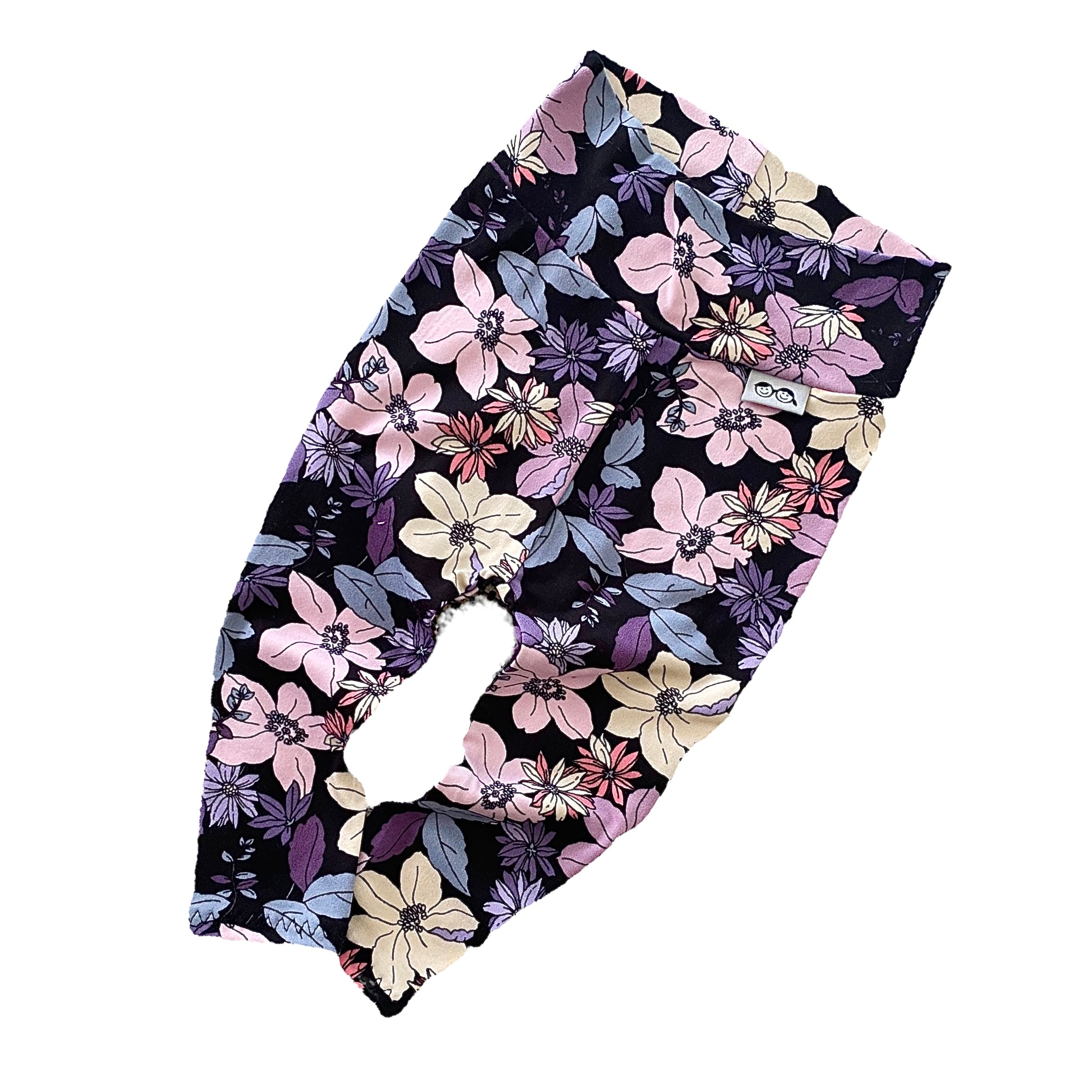 Purple Florals Leggings and/or Headbands