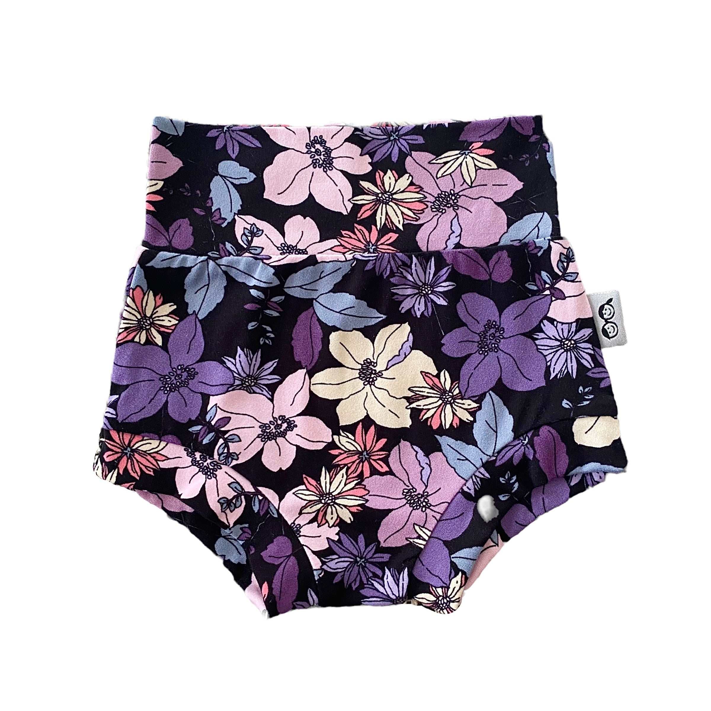 Purple Florals Bummies and/or Headbands