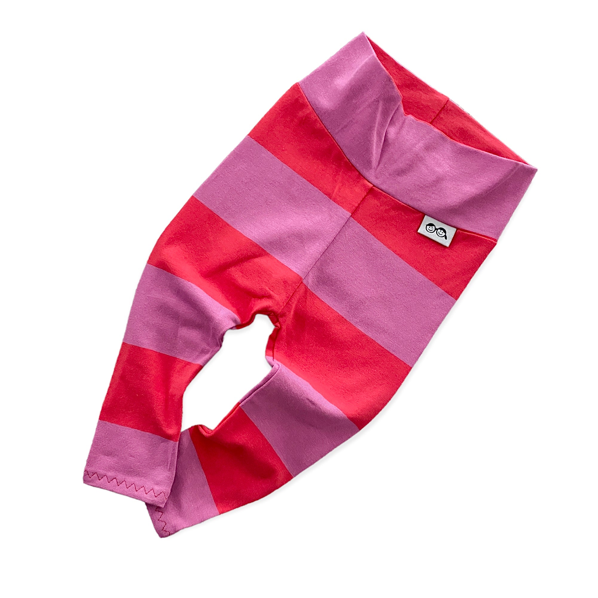 Purple and Red Stripes Leggings