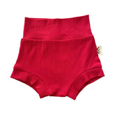 Red Ribbed Bummies
