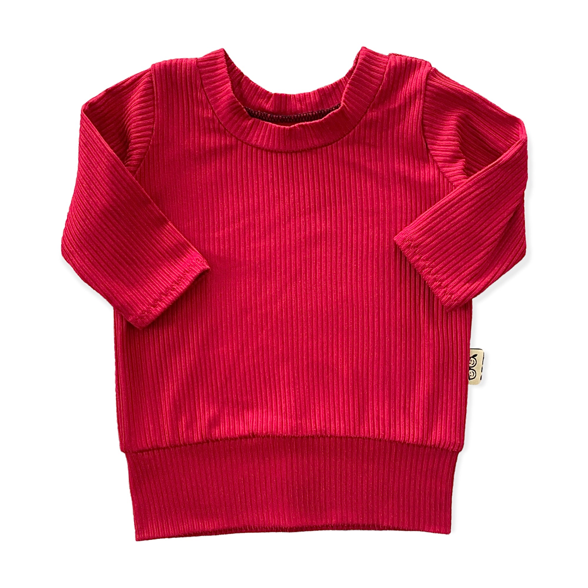 Red Ribbed Lounge Set