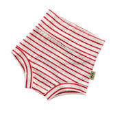White and Red Stripes Bummies