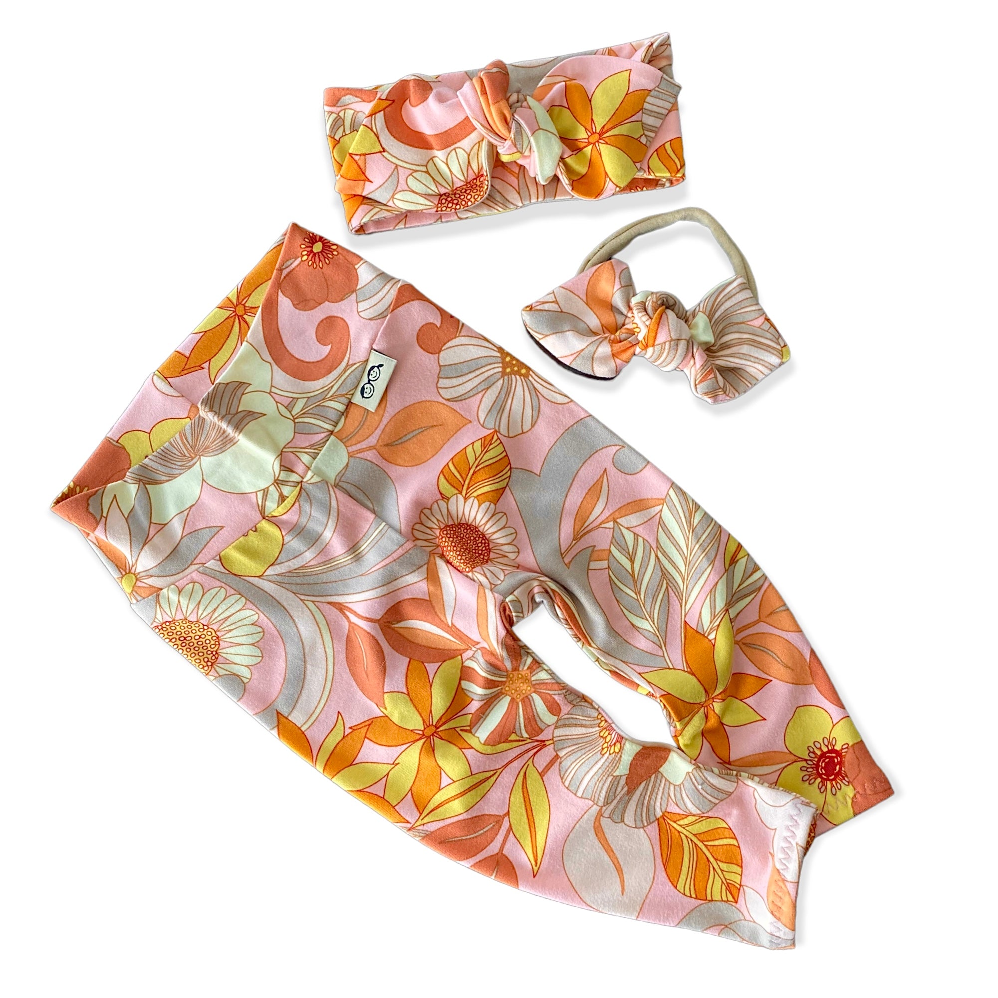 Retro Aloha Leggings and/or Headbands