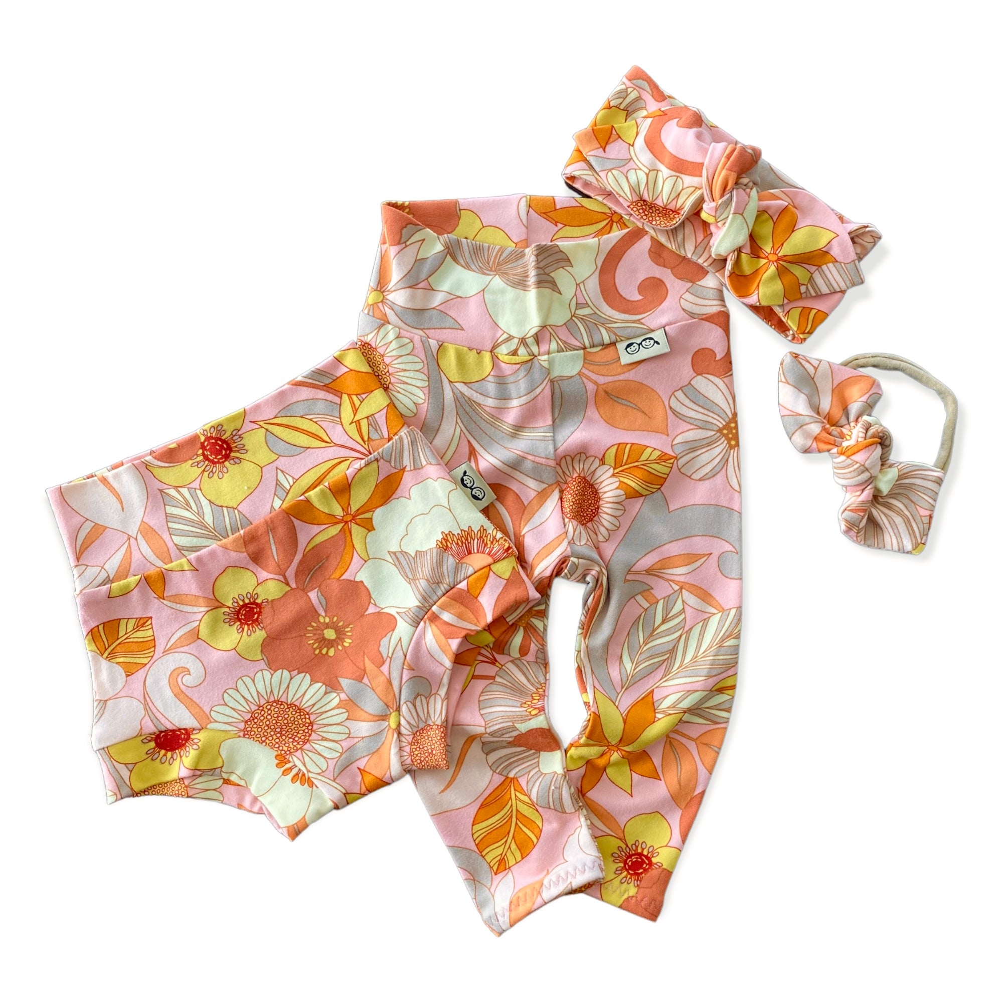 Retro Aloha Leggings and/or Headbands