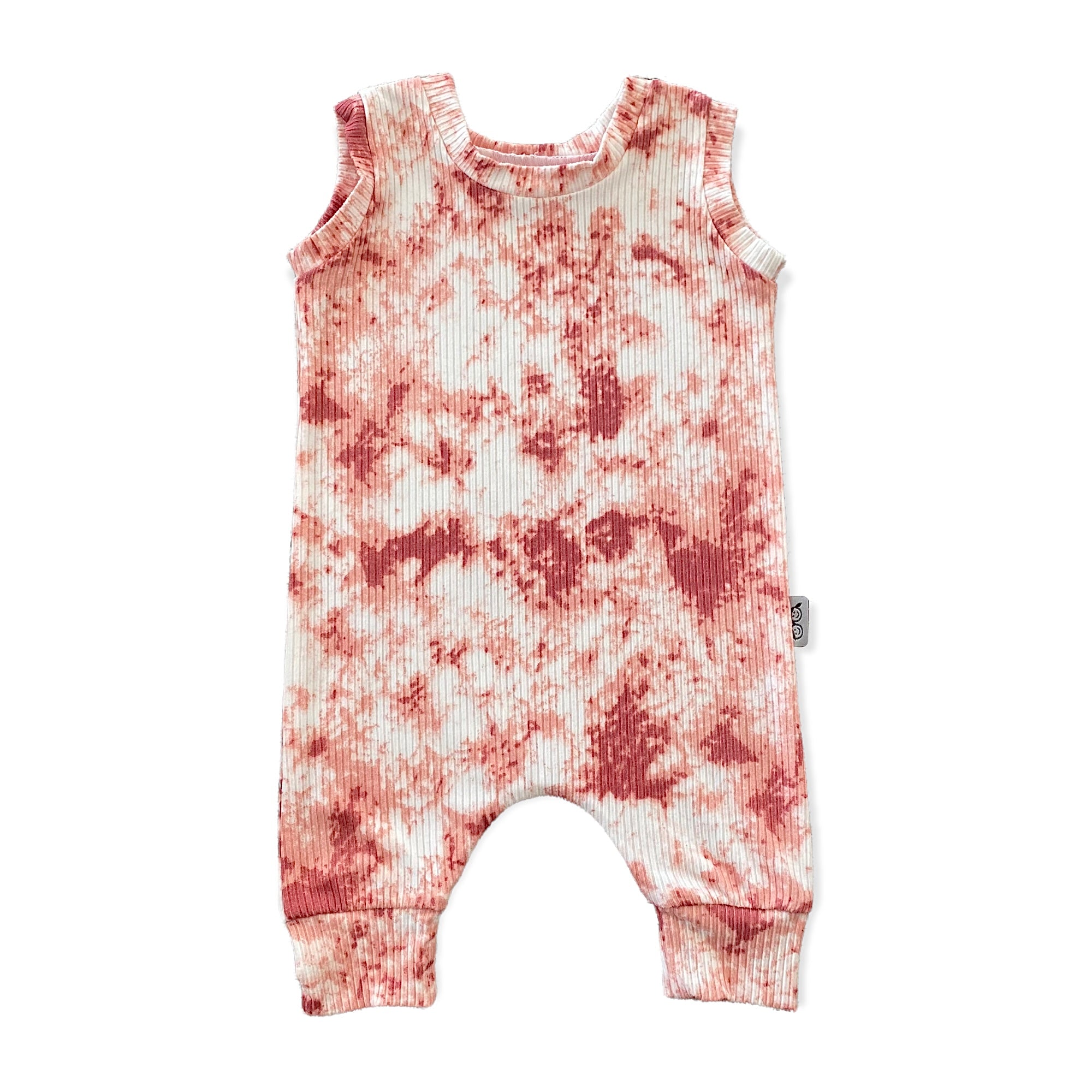Rose Tie Dye Harem Romper