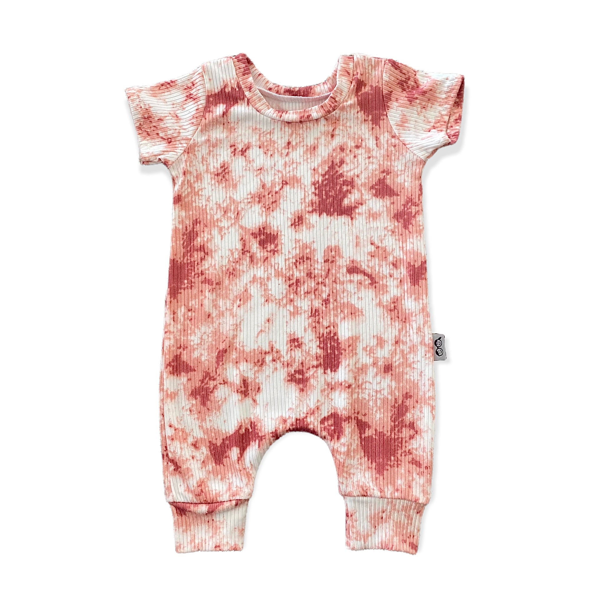 Rose Tie Dye Harem Romper