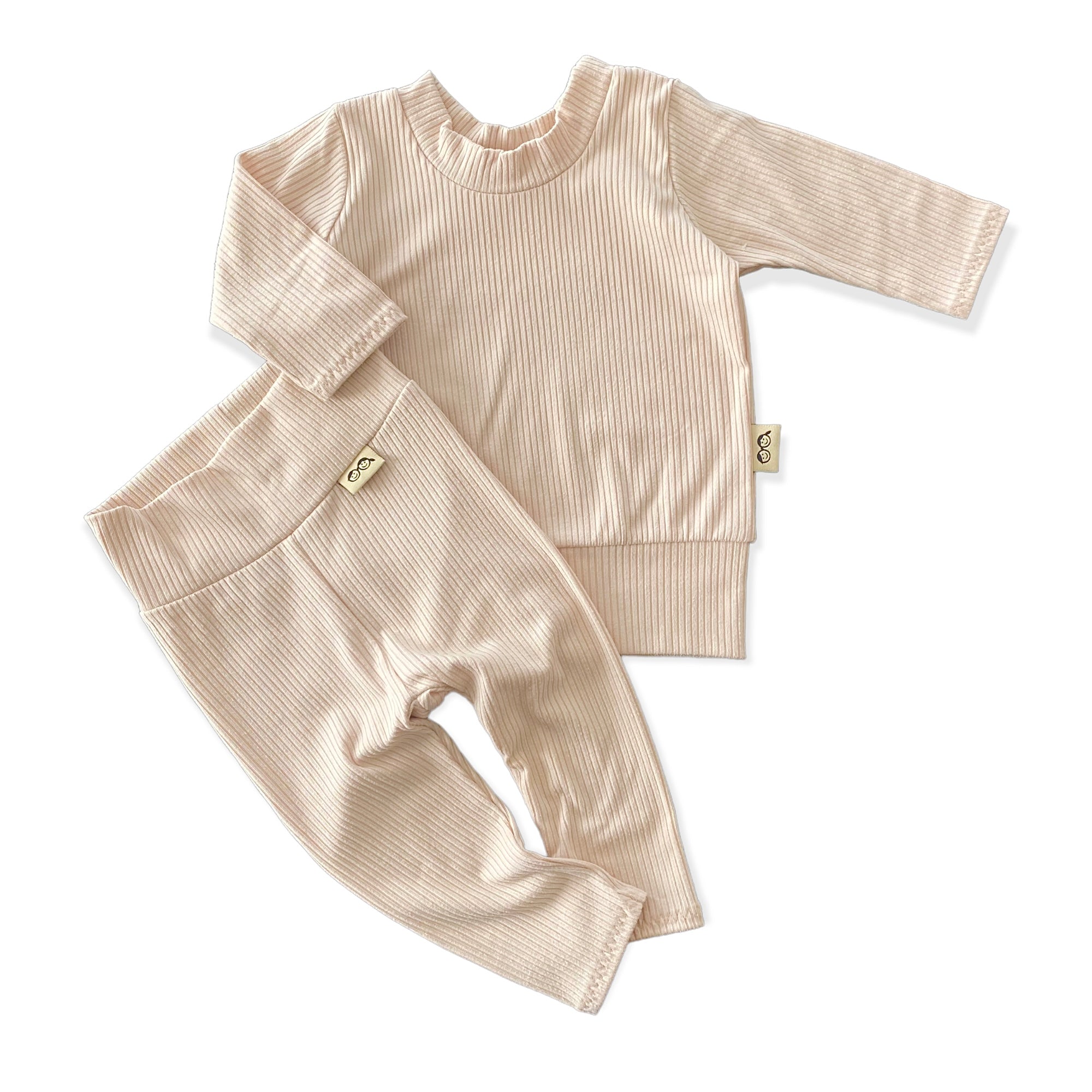 Sand Ribbed Lounge Set