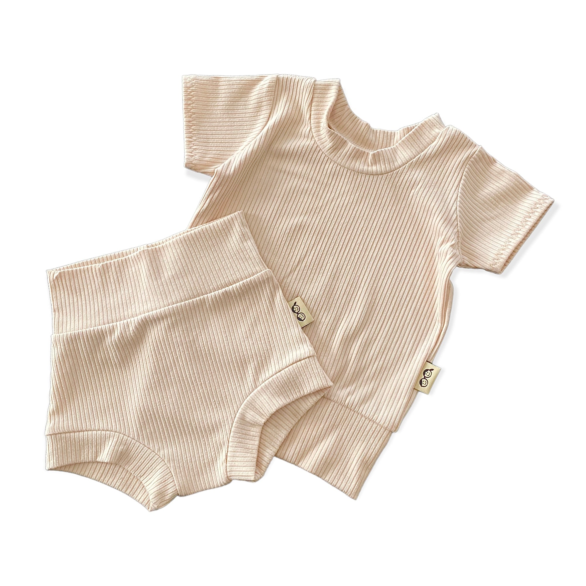 Sand Ribbed Summer Lounge Set