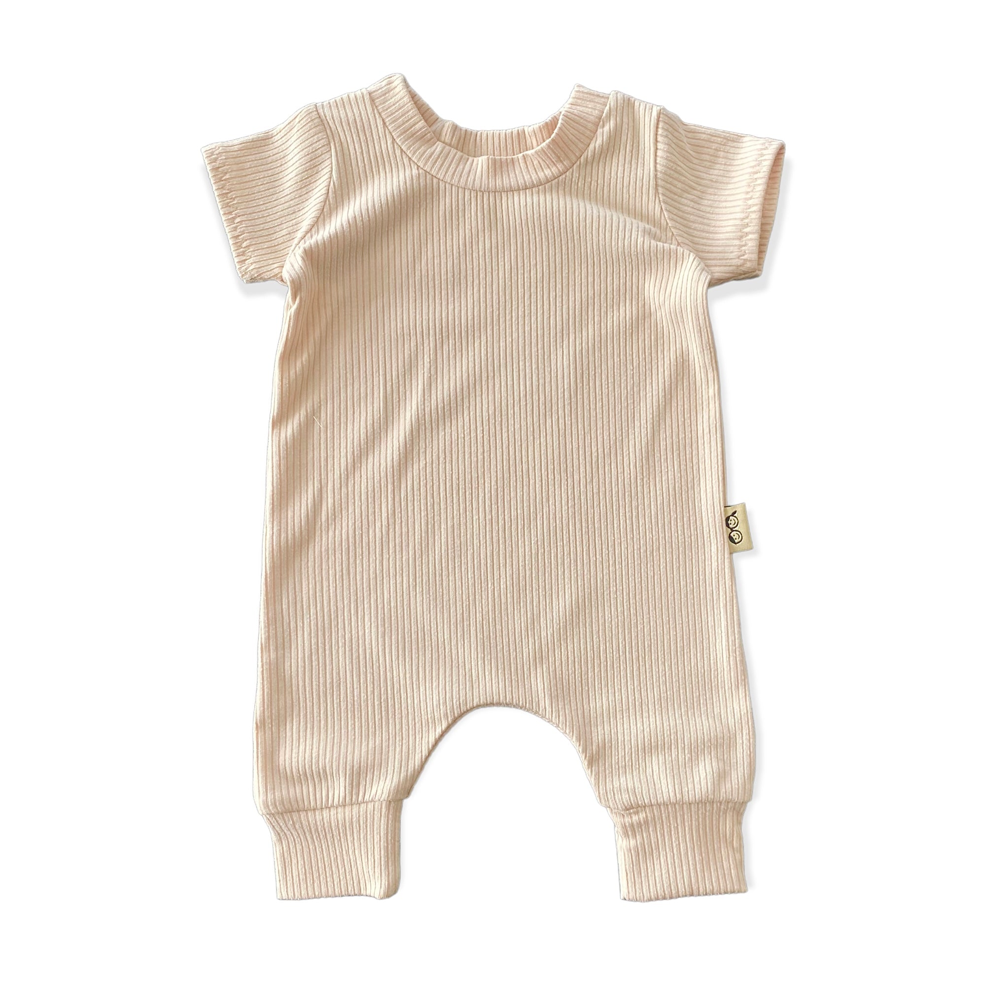 Sand Ribbed Harem Romper