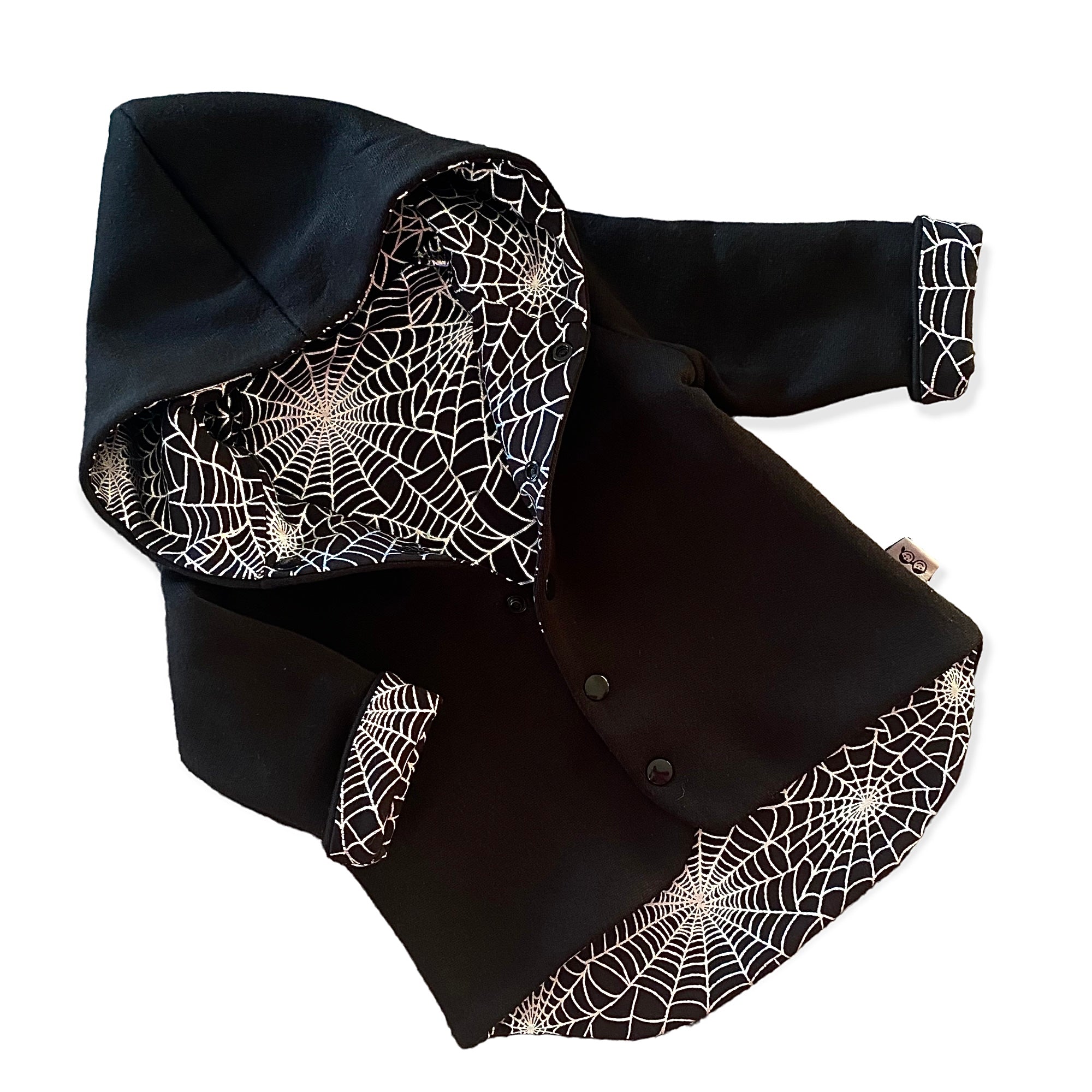 Spiderweb Halloween Hooded Jacket