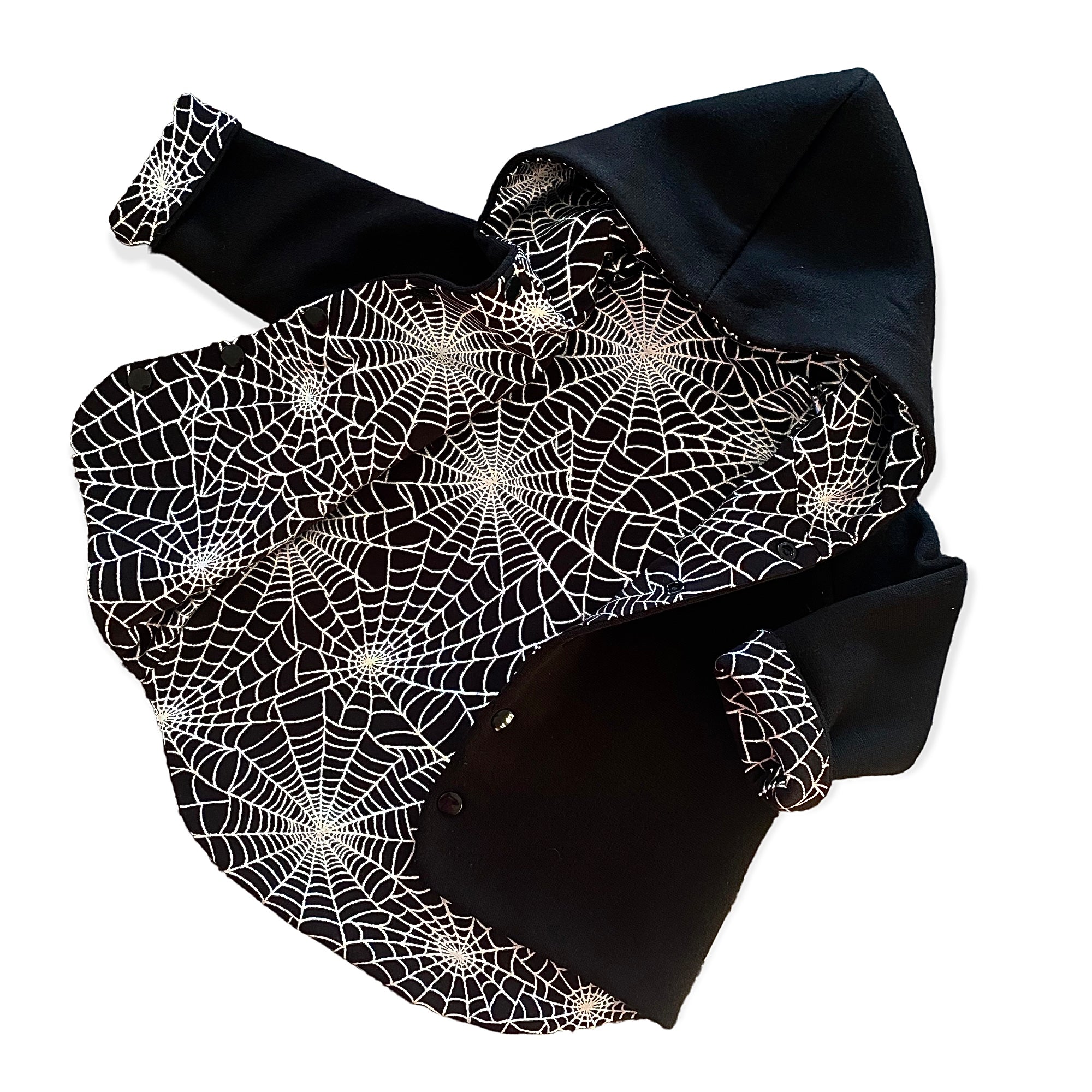 Spiderweb Halloween Hooded Jacket
