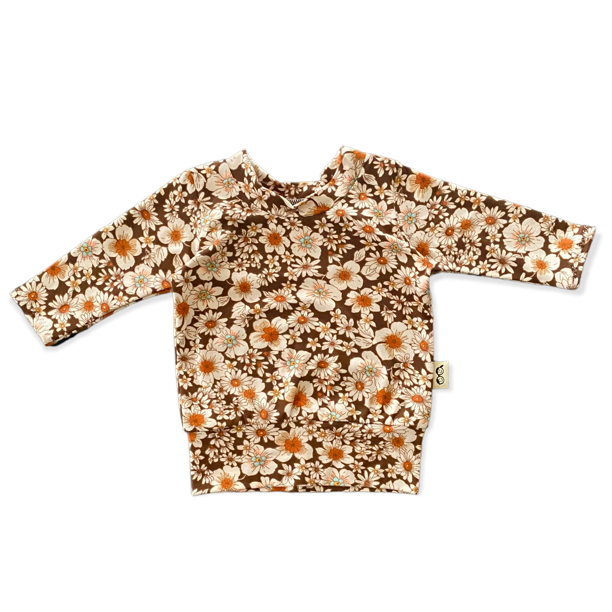 Vintage Flowers on Brown Lounge Set