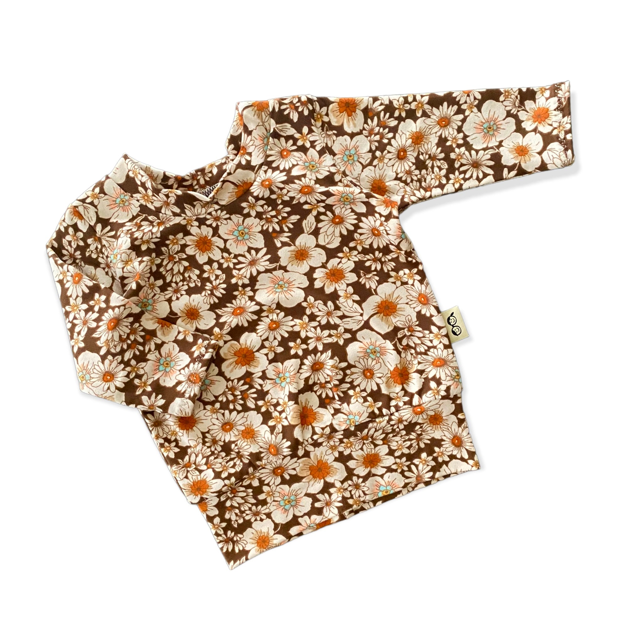 Vintage Flowers on Brown Lounge Set