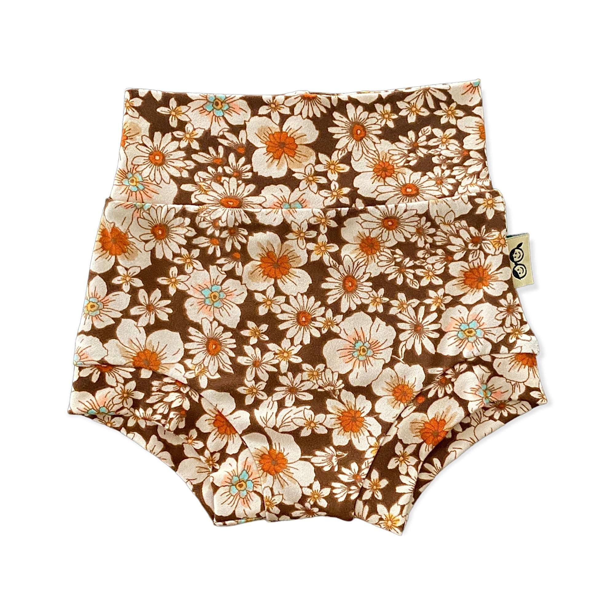 Vintage Flowers on Brown Bummies