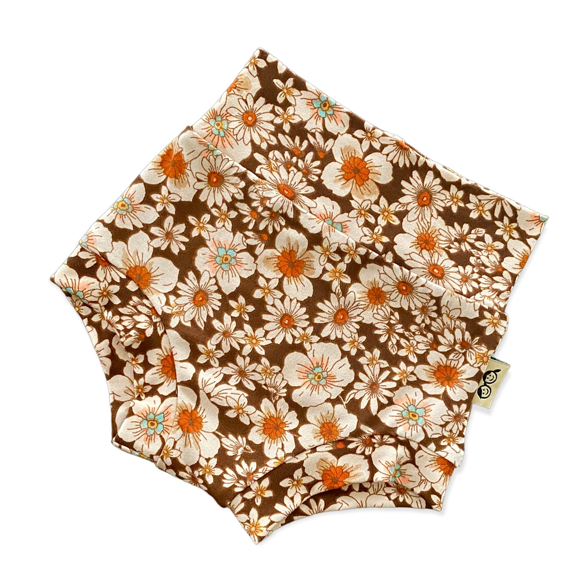 Vintage Flowers on Brown Bummies
