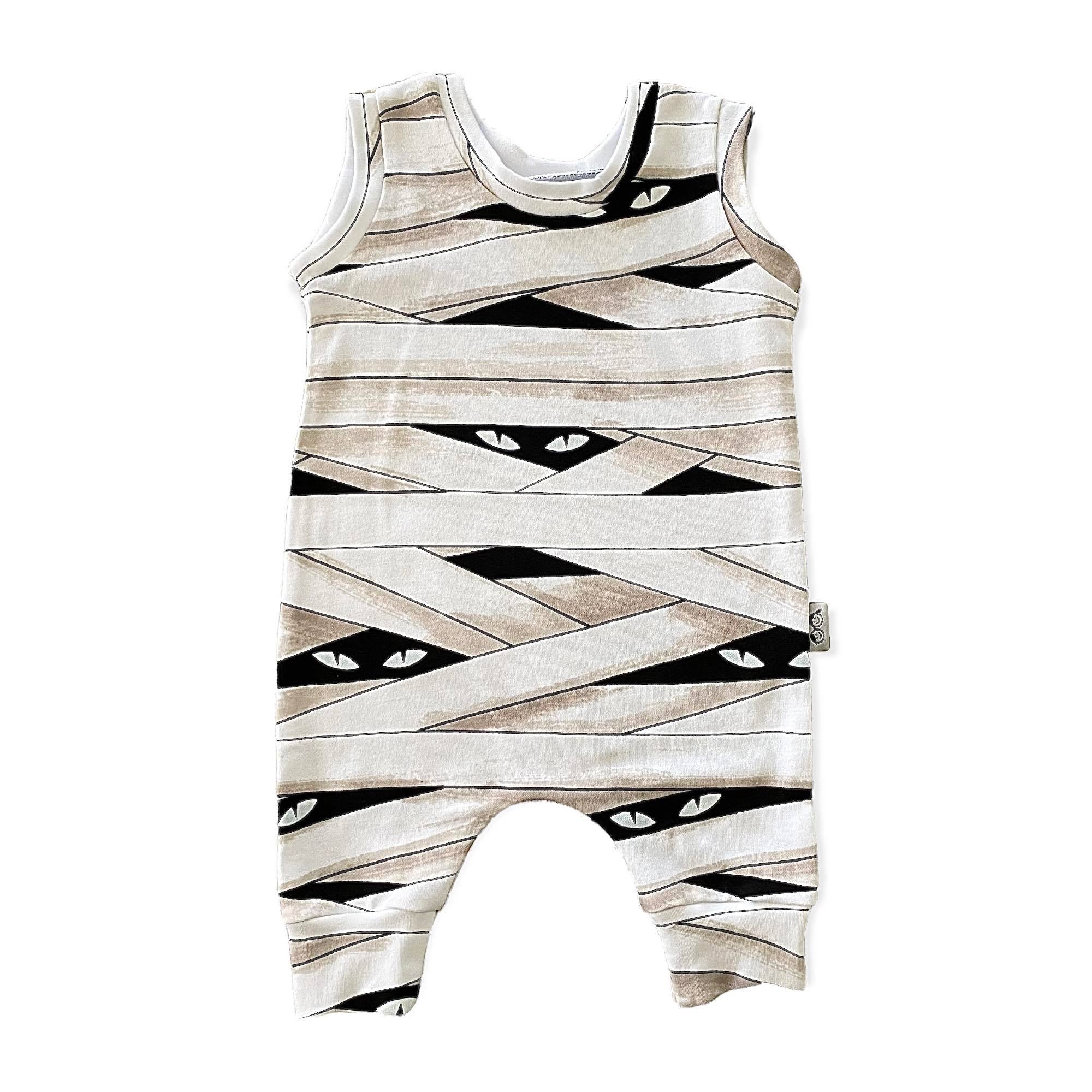 White Mummy Harem Romper