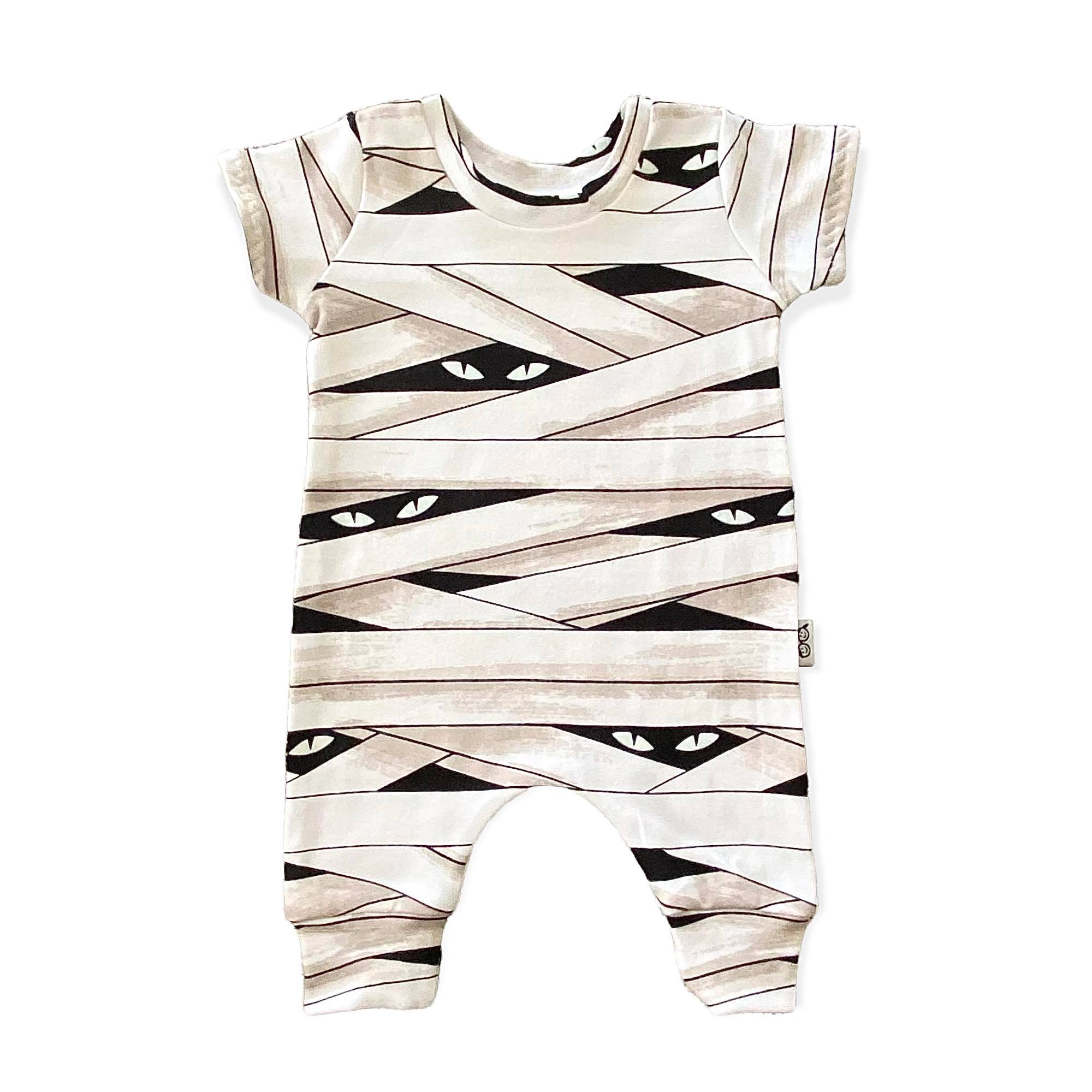 White Mummy Harem Romper