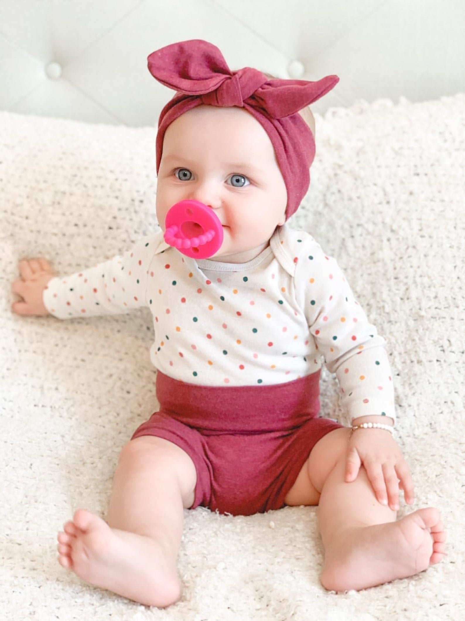 Heather Marsala Bummies and/or Headbands