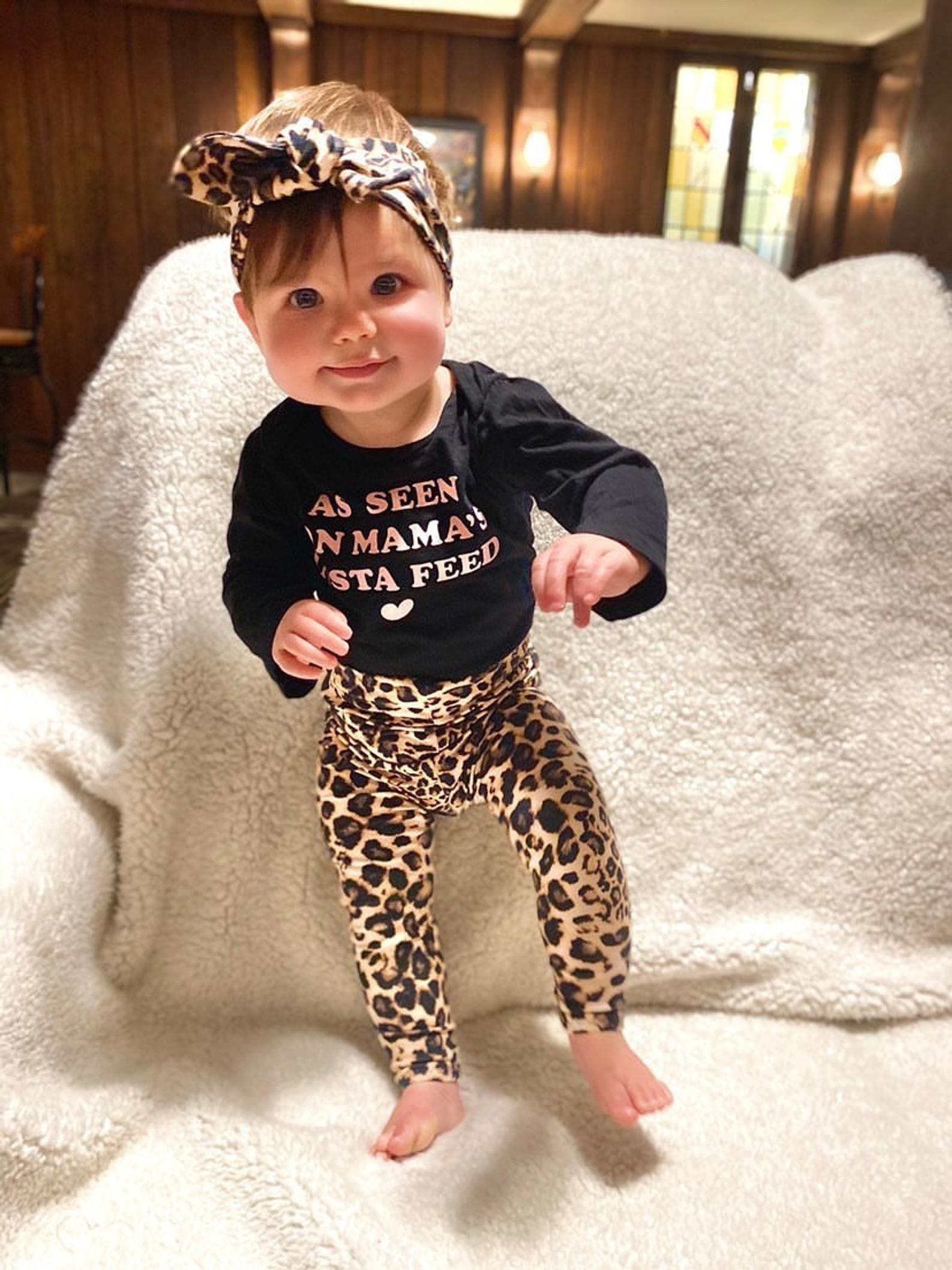 Tan Black Leopard Spot Leggings and/or Headbands