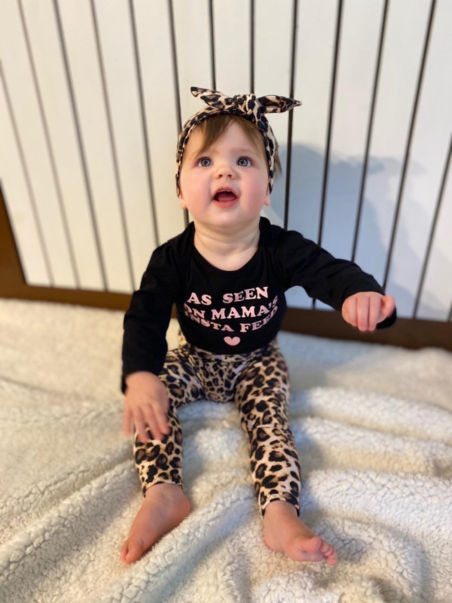 Tan Black Leopard Spot Leggings and/or Headbands