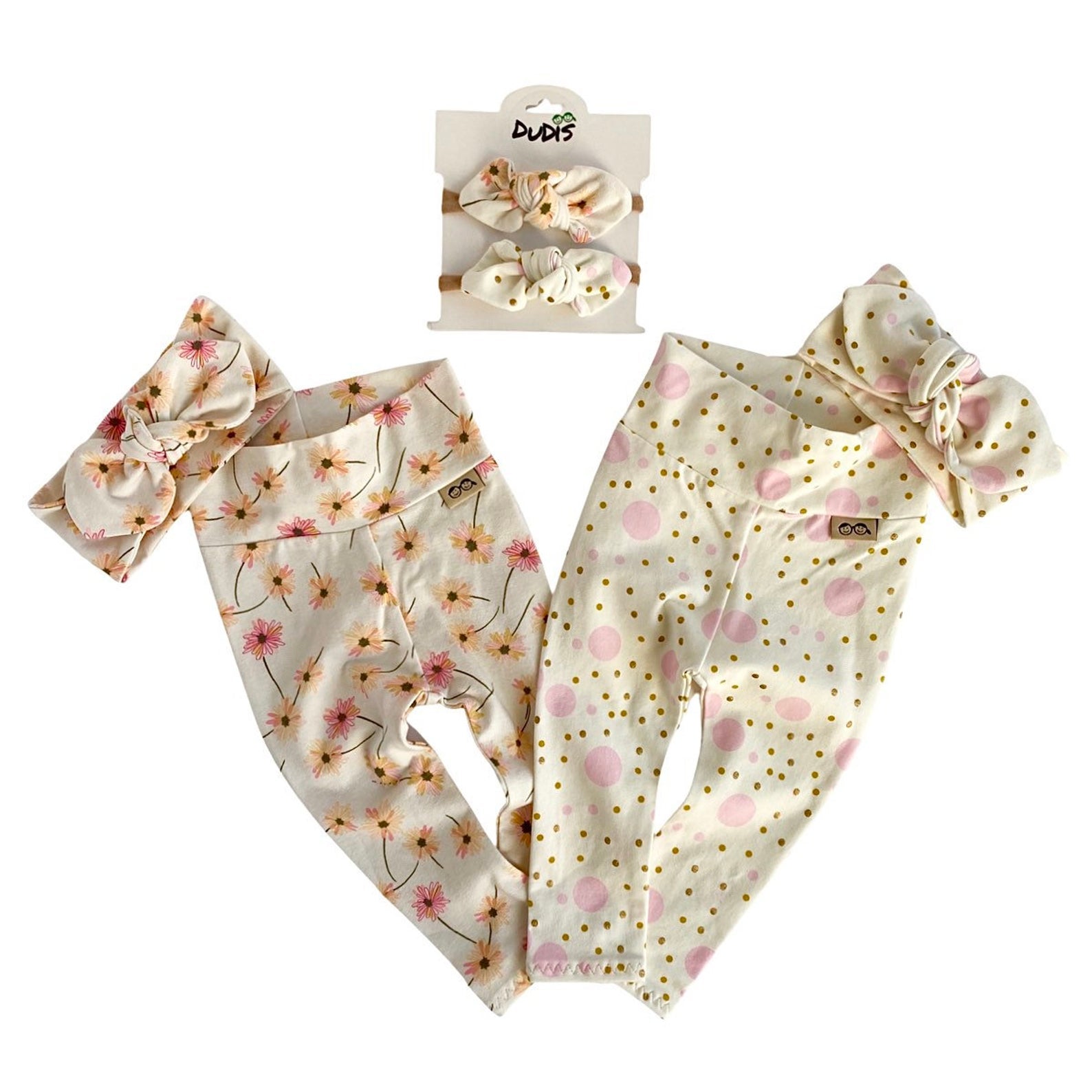 Pastel Polka Dot Leggings and/or Headbands