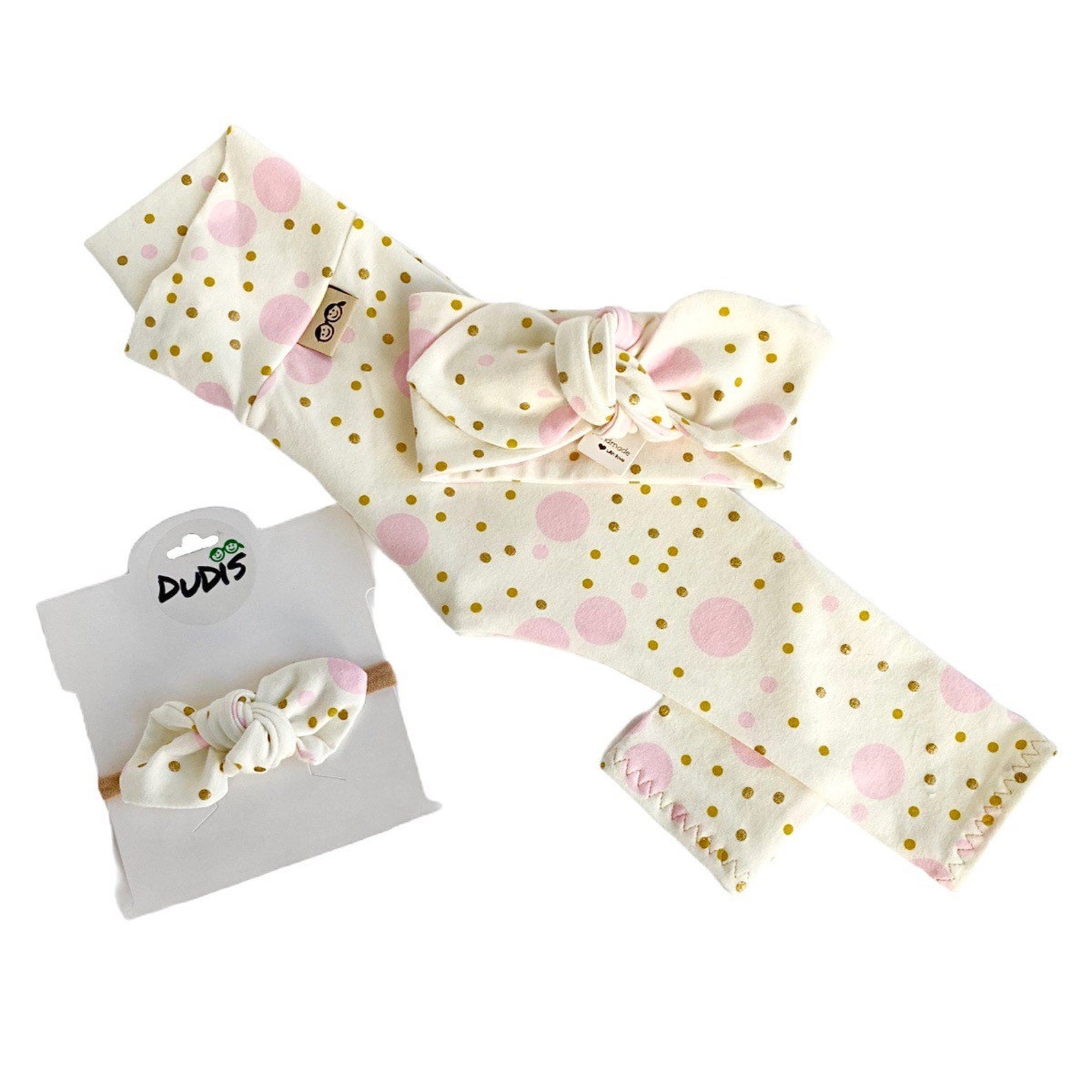Pastel Polka Dot Leggings and/or Headbands
