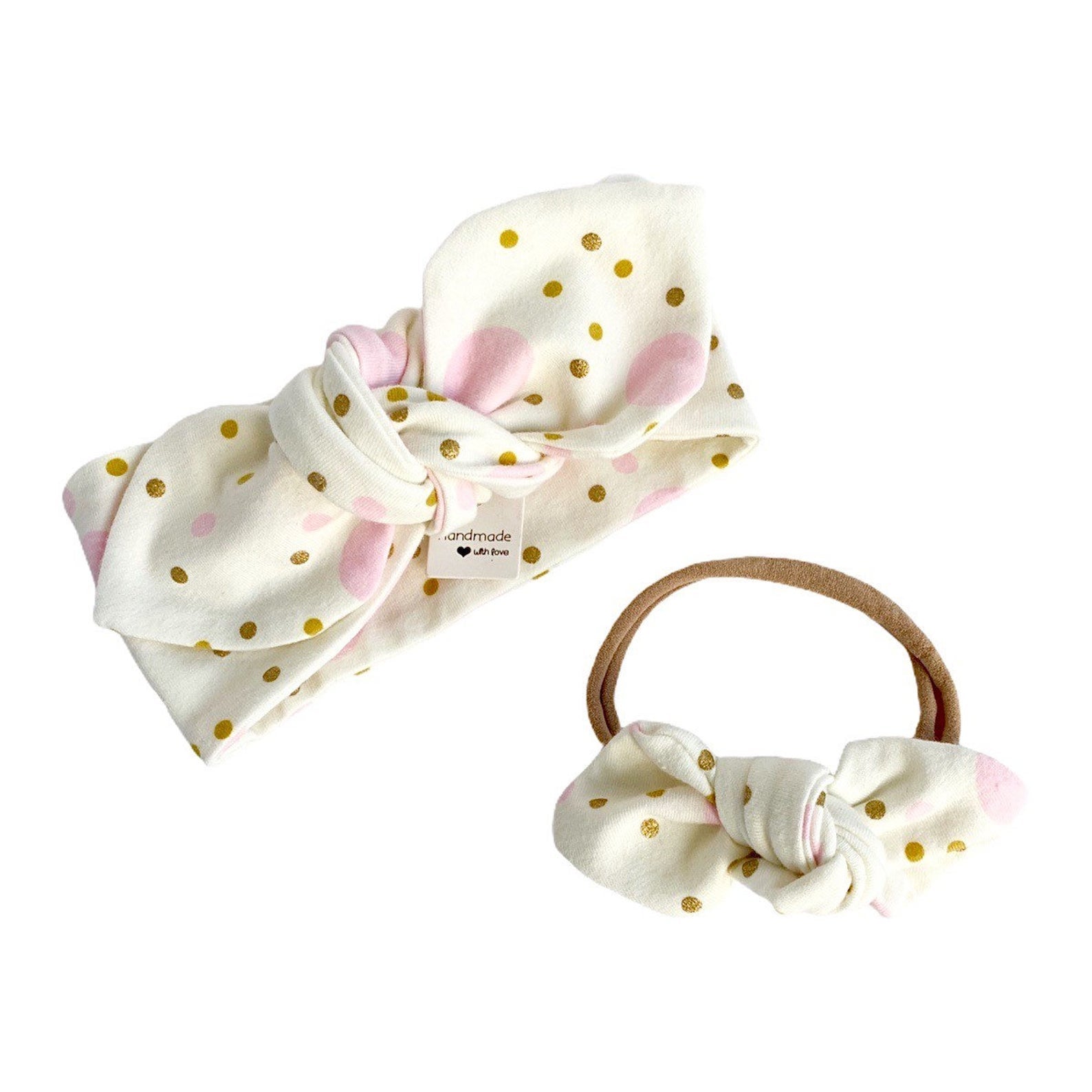 Pastel Polka Dots Bummies and/or Headbands