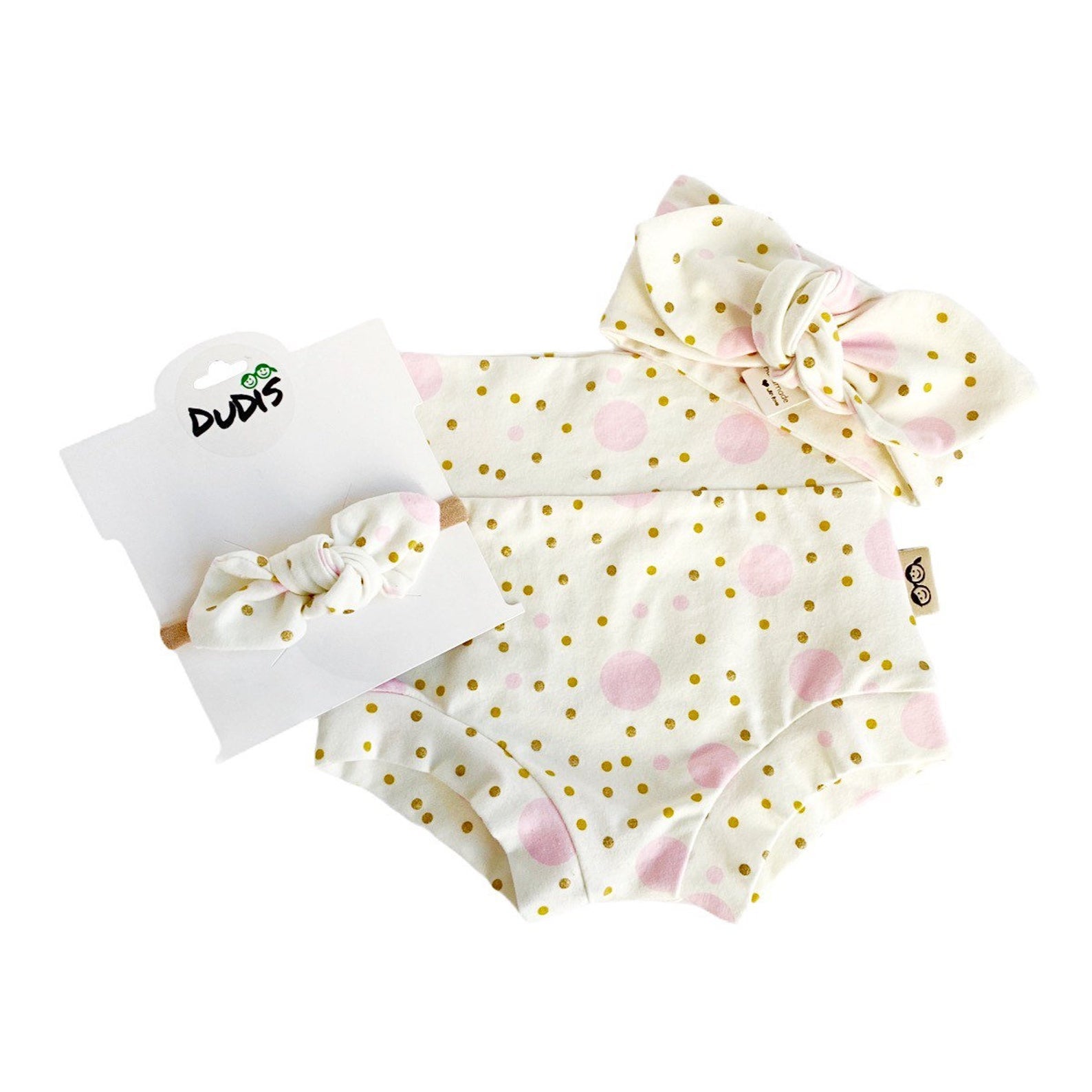 Pastel Polka Dots Bummies and/or Headbands