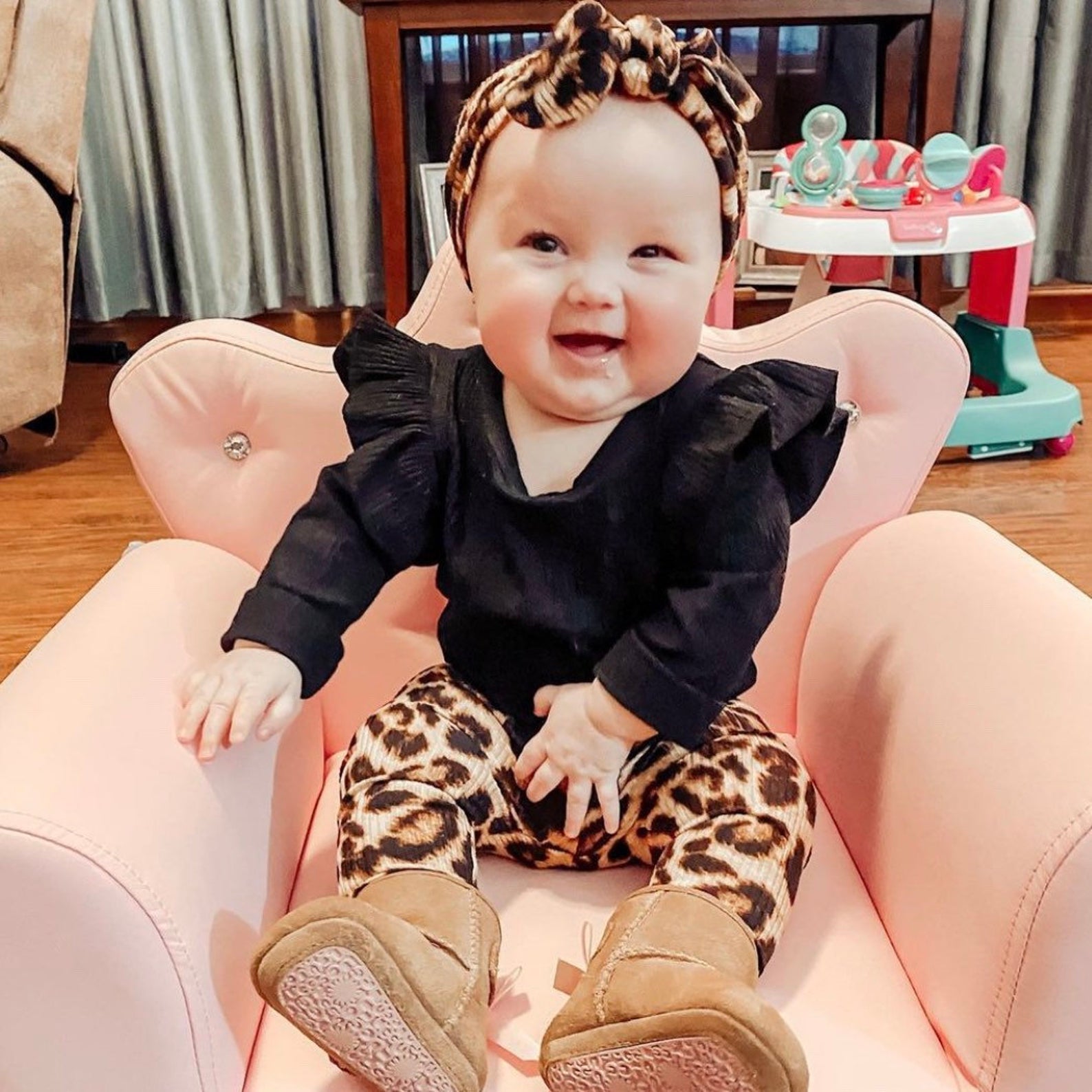Brown Cheetah Rib Leggings and/or Headbands