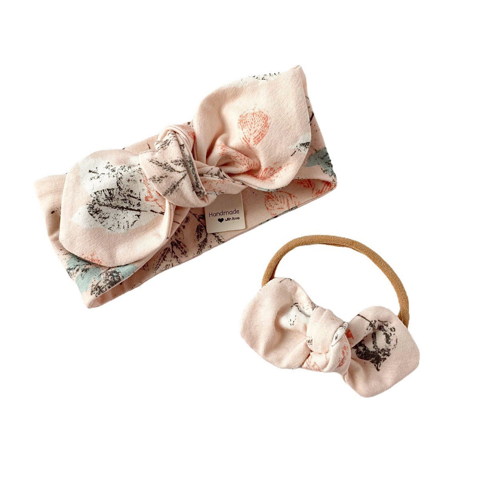 Fossil Foliage on Cream Leggings and/or Headbands