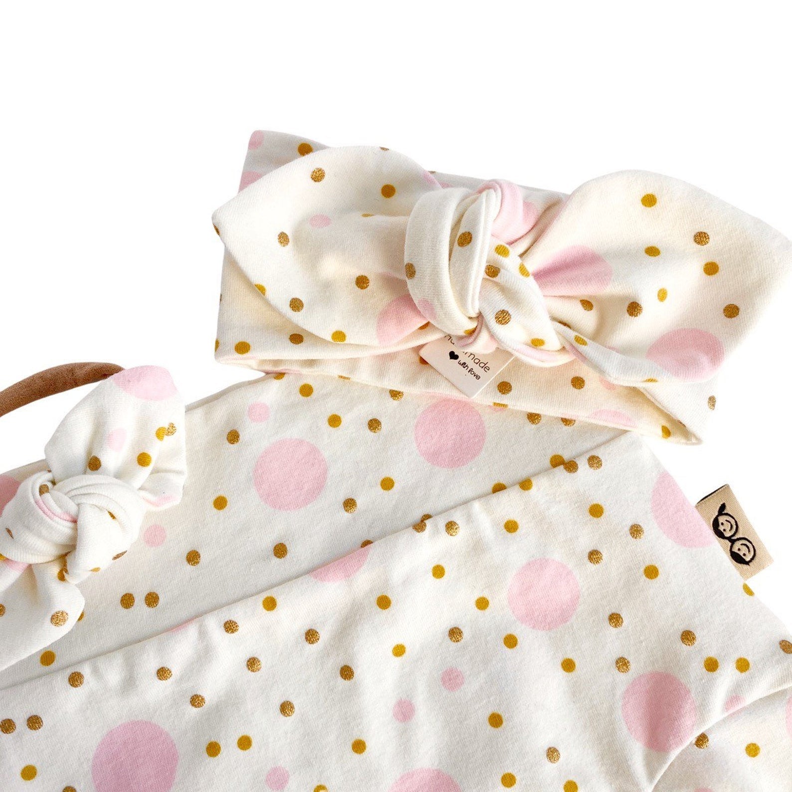 Pastel Polka Dots Bummies and/or Headbands