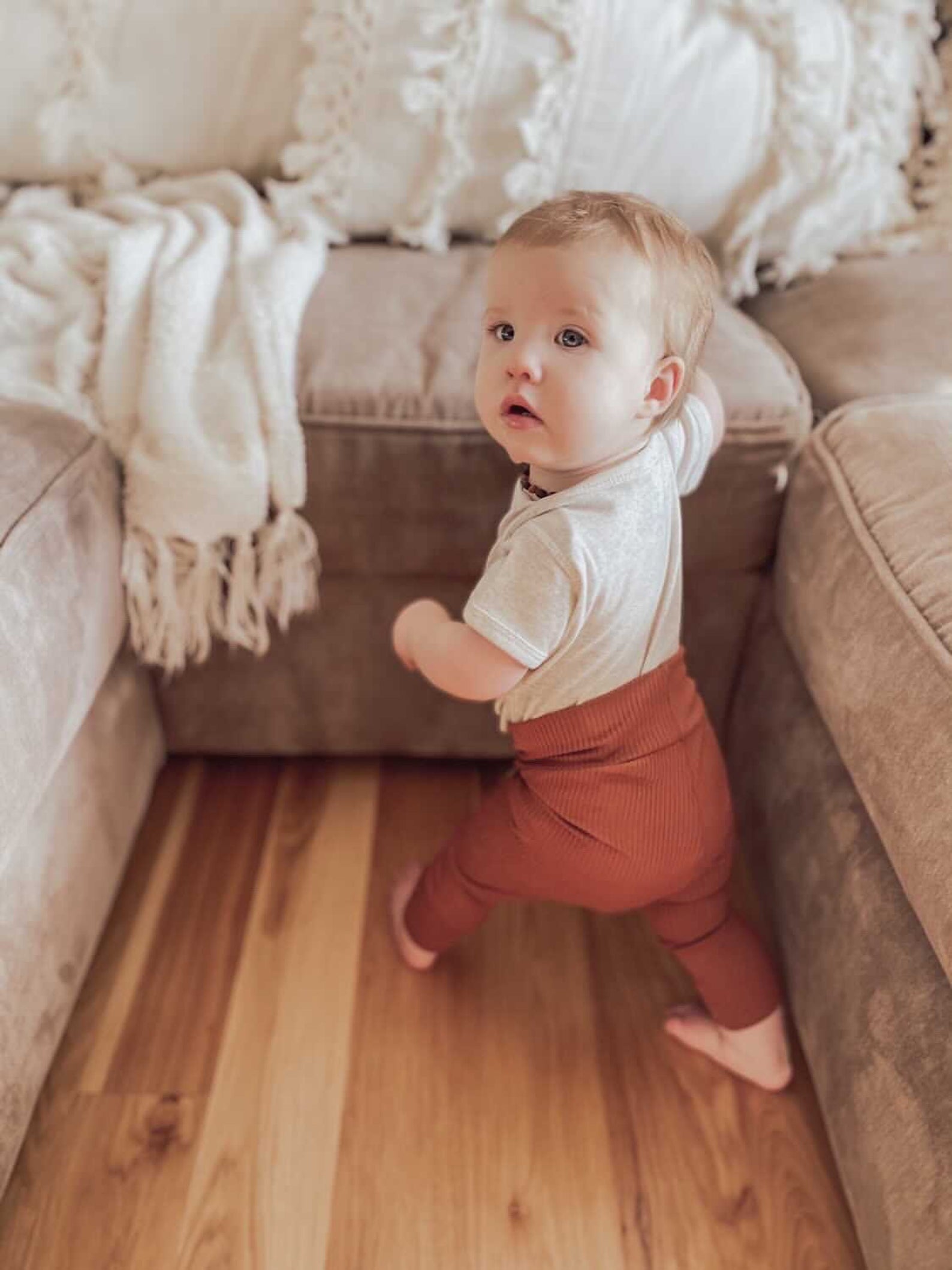 Rust Rib Leggings and/or Headbands