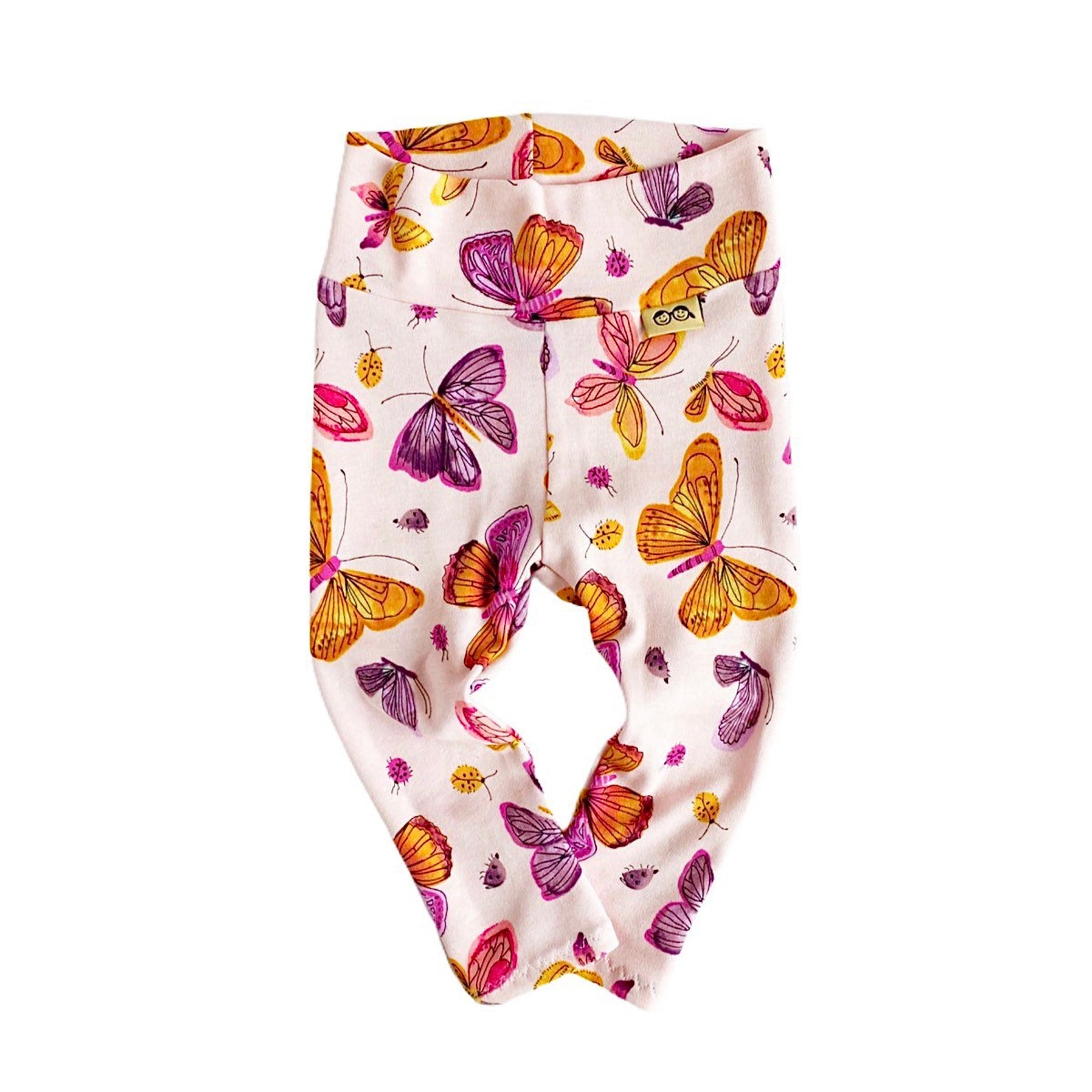 Pink Butterflies Leggings and/or Headbands